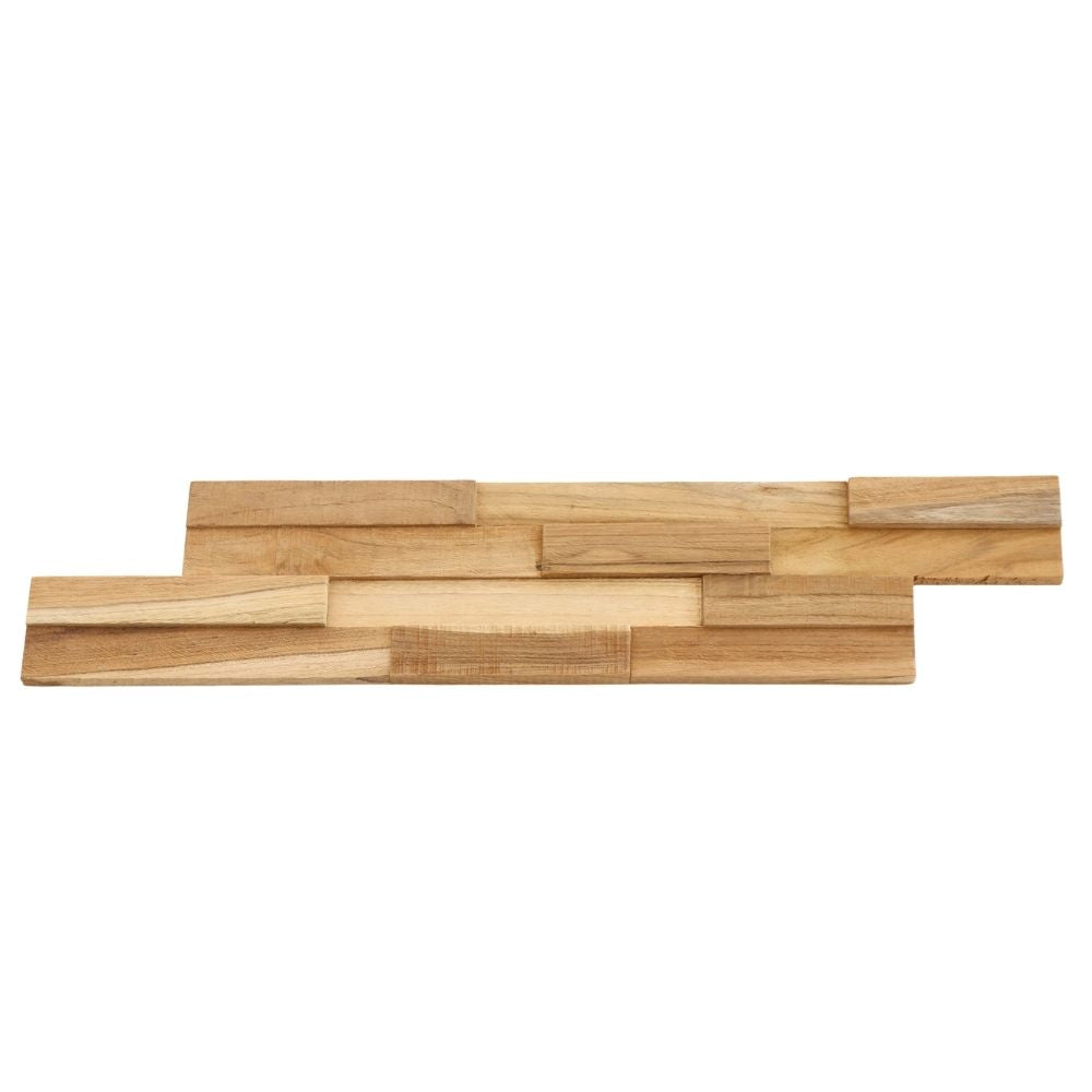 Farmhouse Rustic Teak 3D Wall Panels – (13 sq ft)