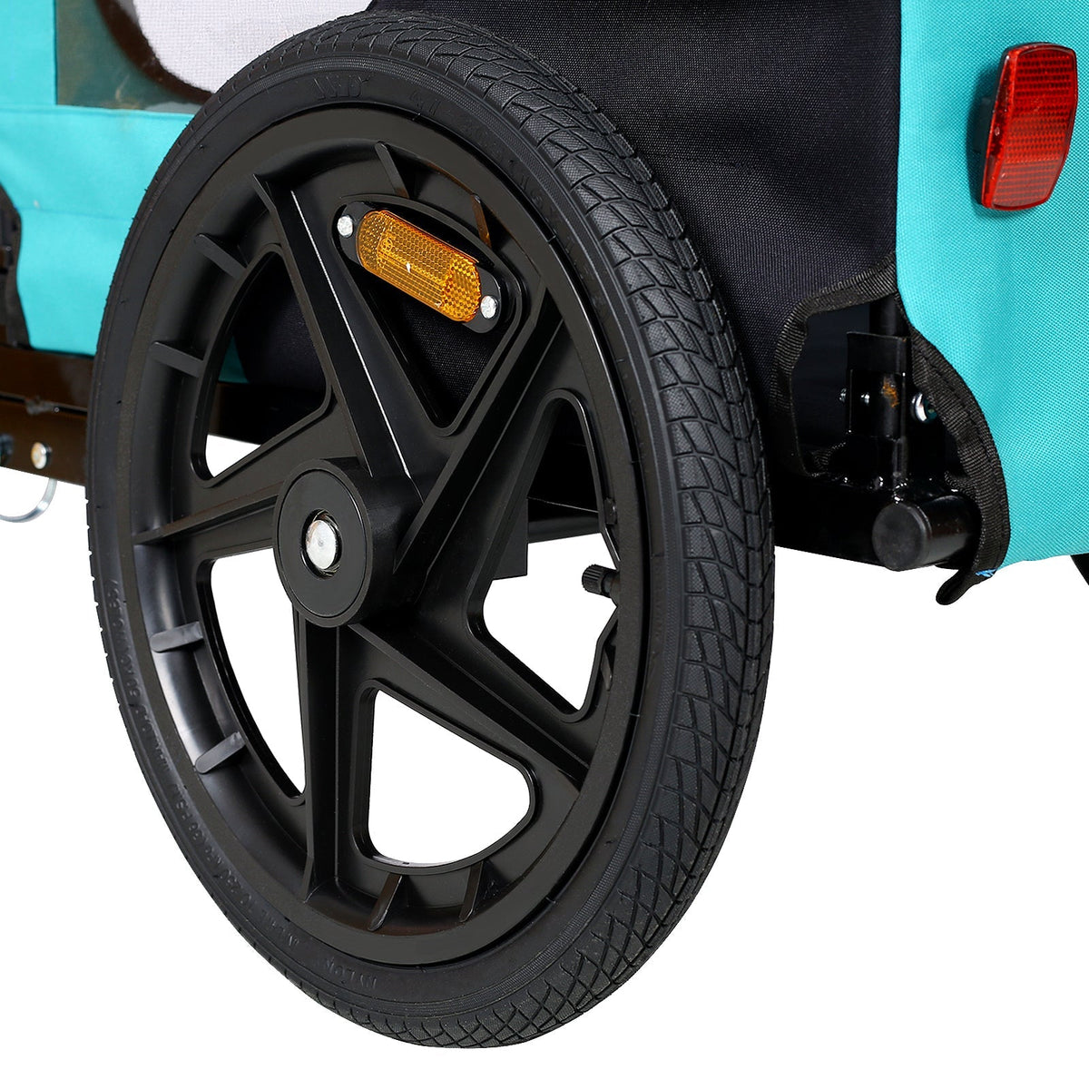 Pet Bike Trailer with Steel Frame and Waterproof Canopy - Outdoor