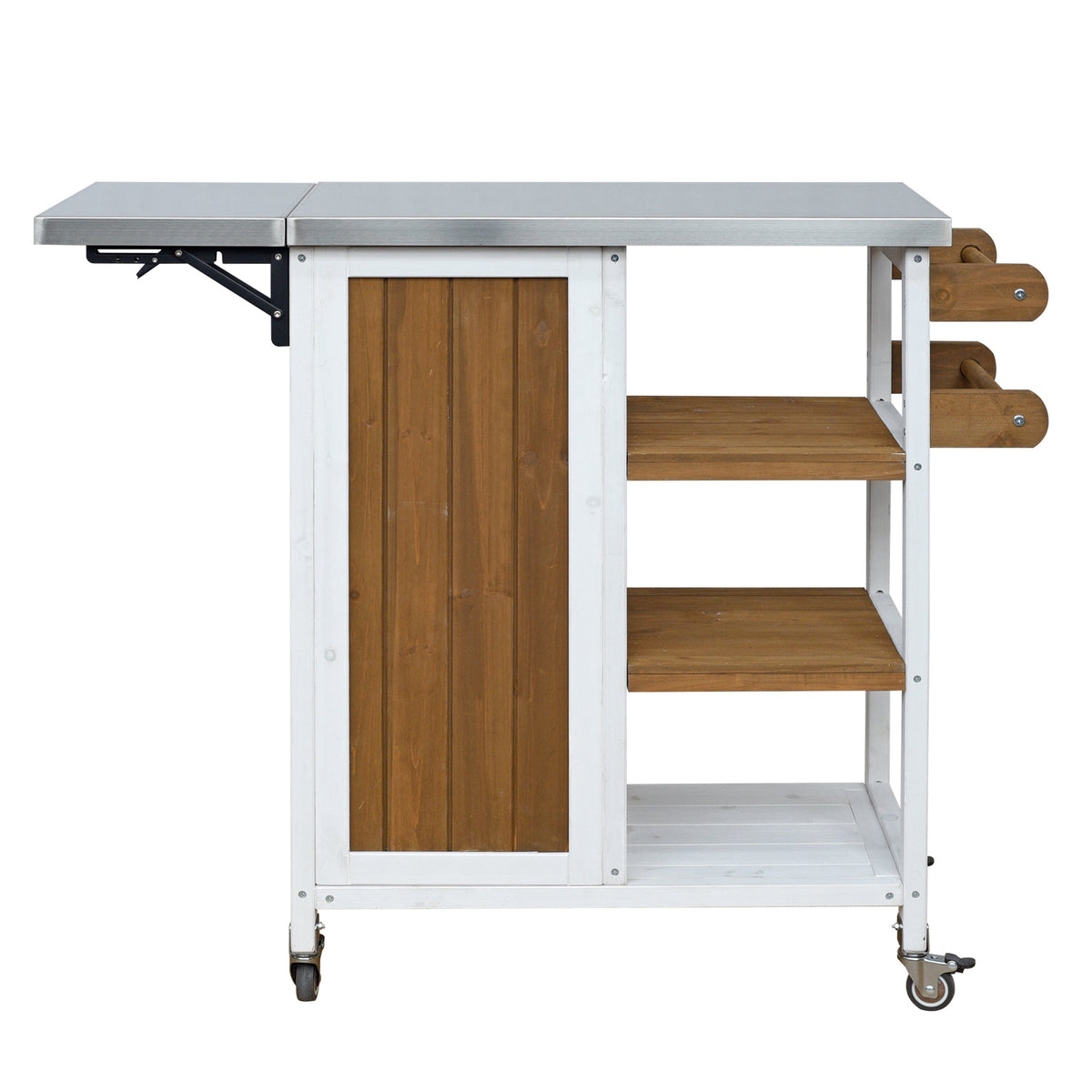 Foldable Outdoor Kitchen Island Patio Prep Station