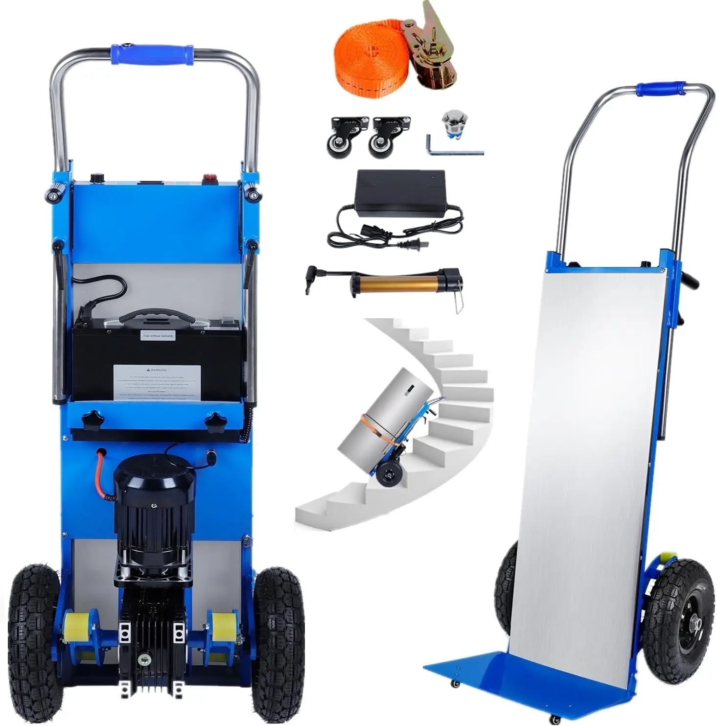 Electric Stair Climbing Dolly with 1200W Motor 880 lb Capacity