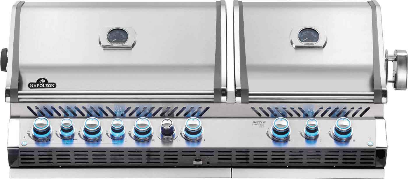 Patio Elegance Gas Grill - Built-in Prestige PRO™ 825 with Infrared Rear Burner