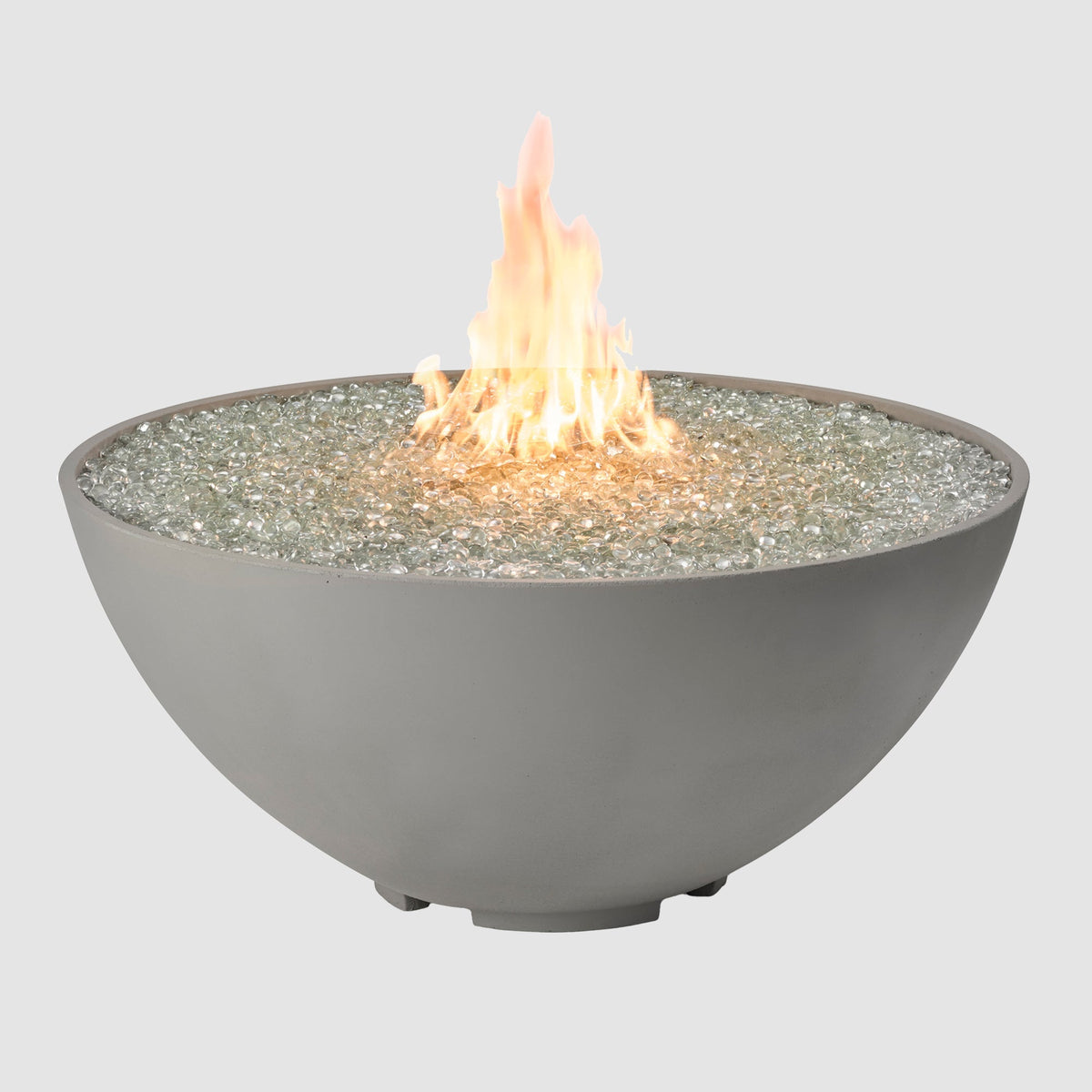 Cove Concrete Edge Gas Fire Pit Bowl 42"