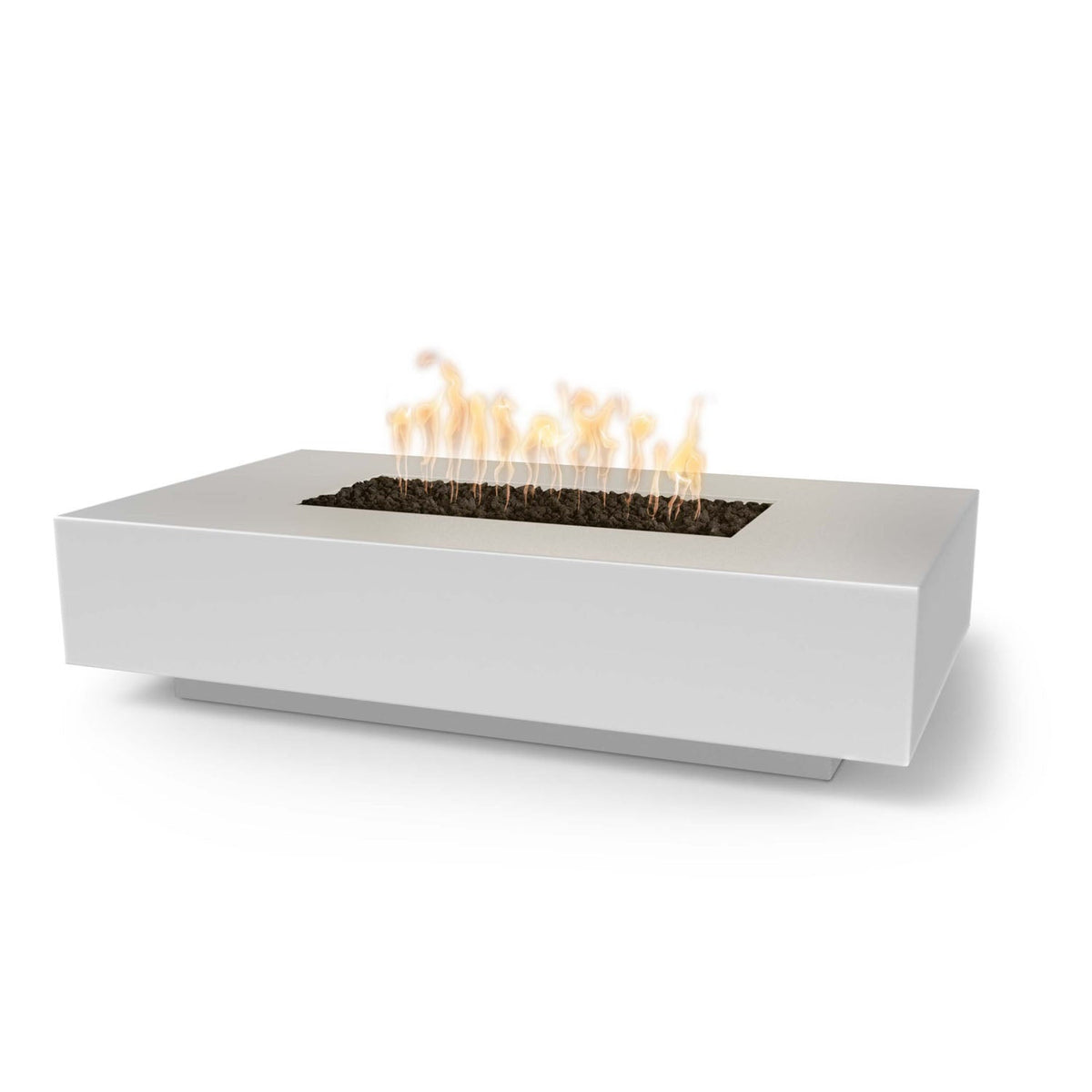 Cabo Linear 56" GFRC Concrete Fire Pit by The Outdoor Plus