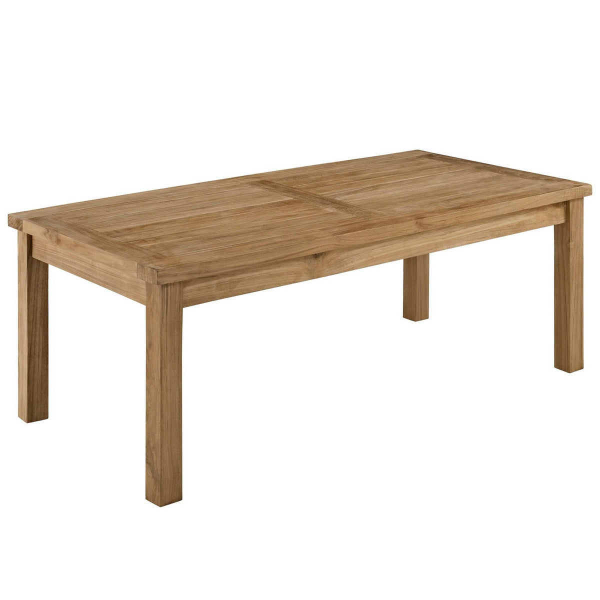 Marina 5 Piece Outdoor Patio Teak Set by Modway - Natural Gray / Natural Navy / Natural White (EEI-1477)