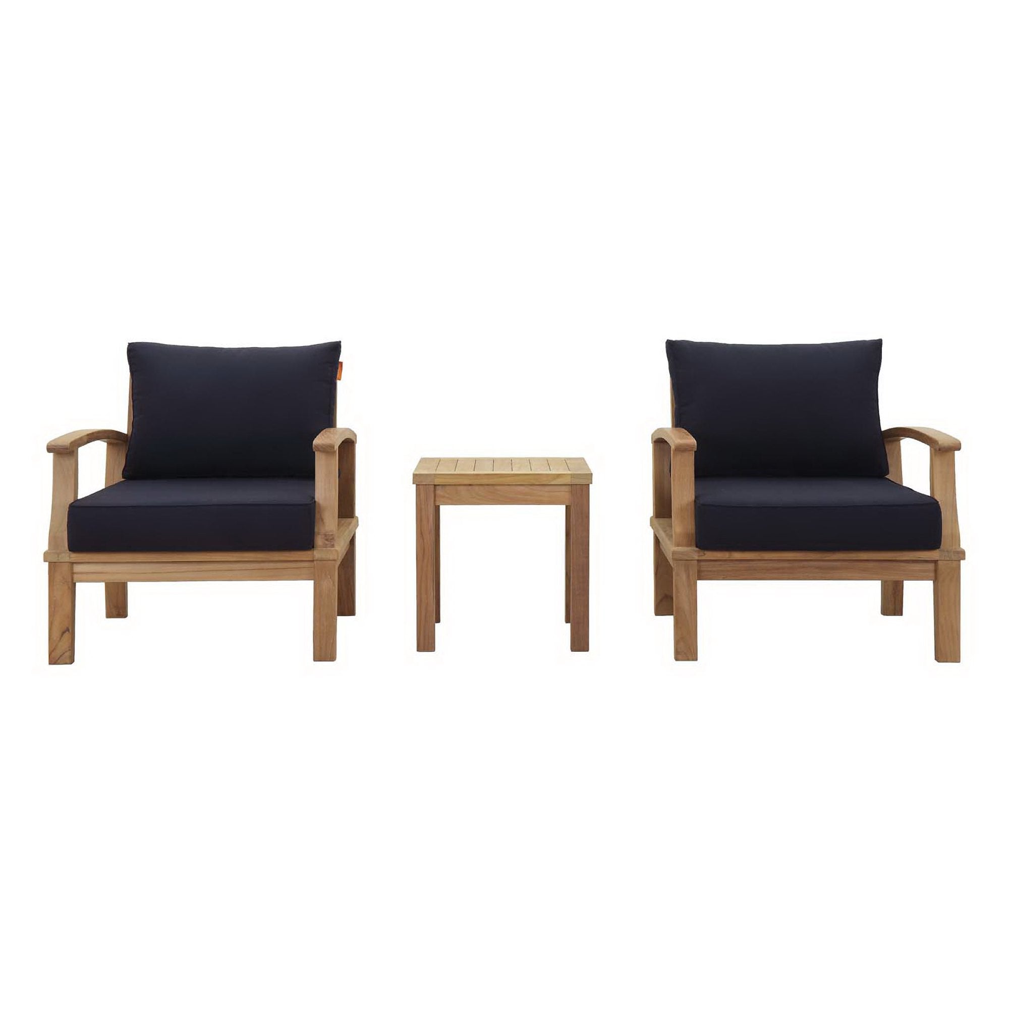 Marina 3-Piece Outdoor Patio Teak Set by Modway