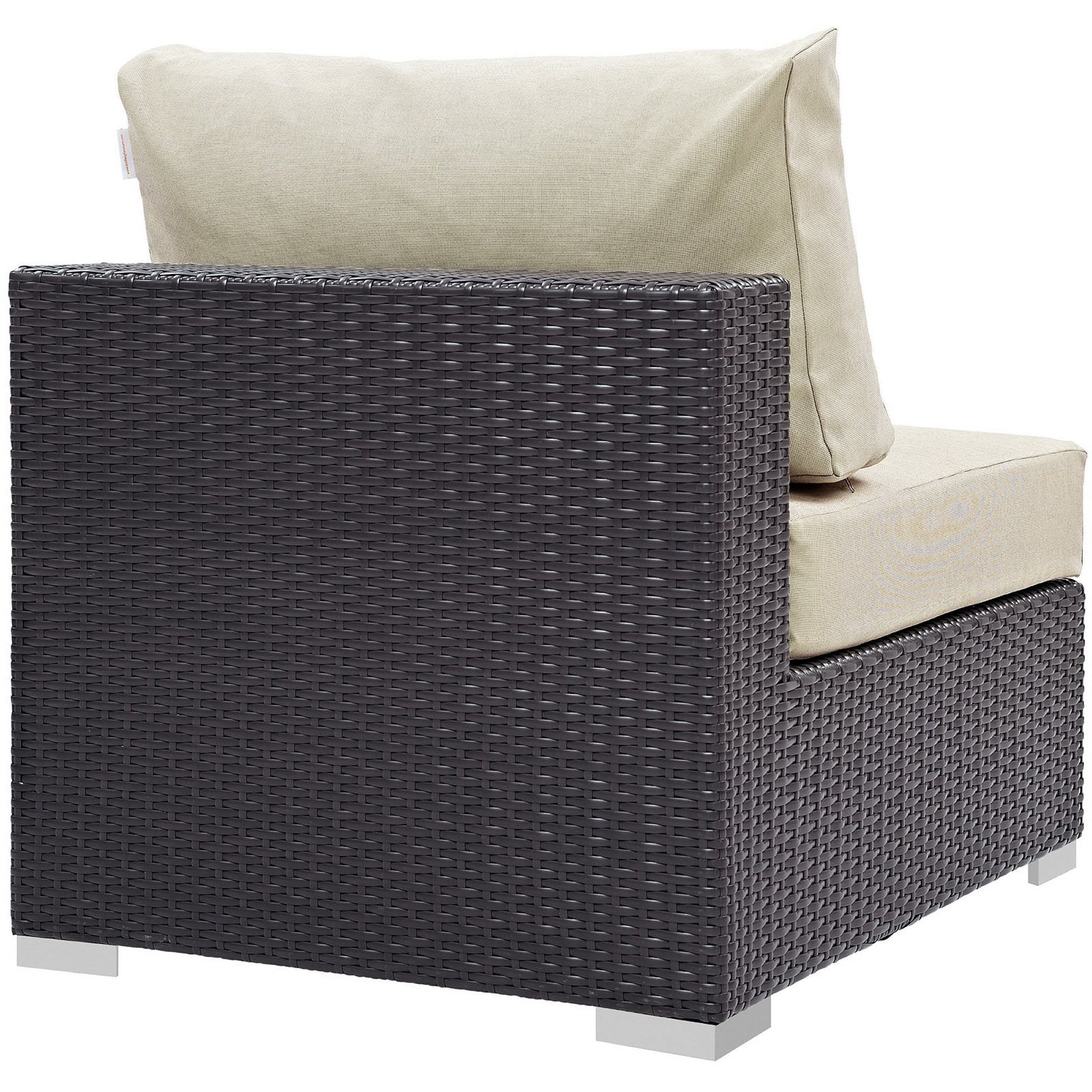 Convene Outdoor Patio Armless Chair by Modway