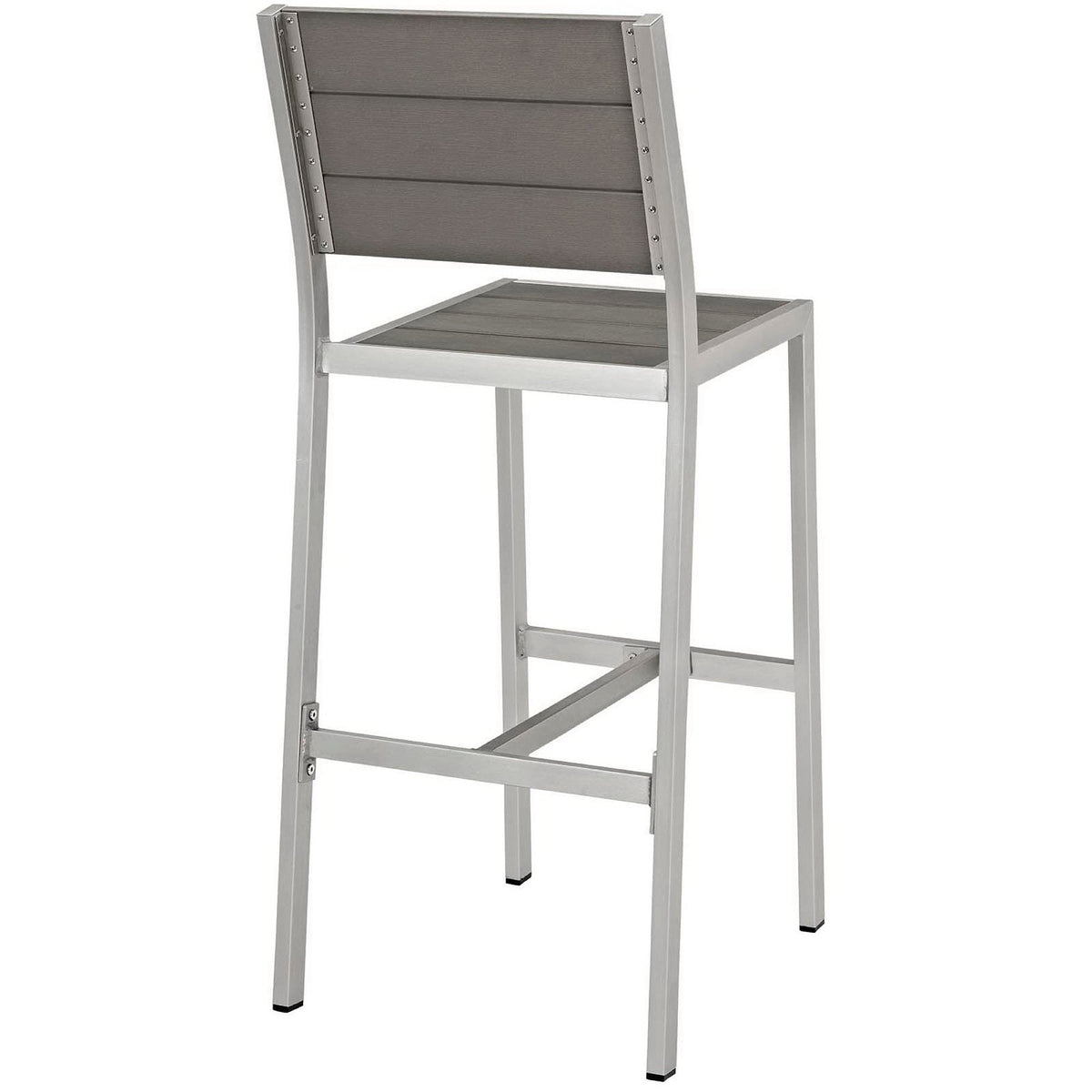 Shore 3 Piece Outdoor Patio Aluminum Pub Set by Modway - EEI-3158