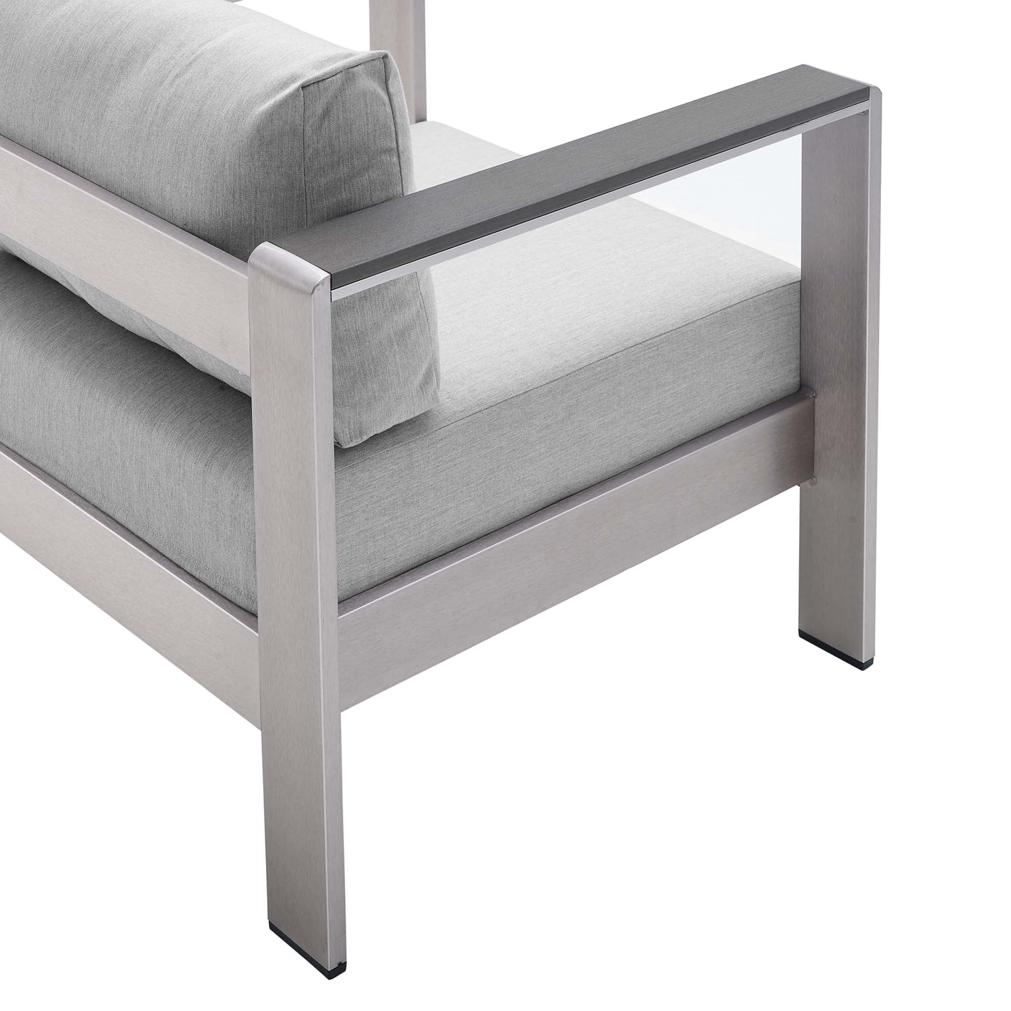 Shore Sunbrella Fabric Aluminum Outdoor Patio Armchair by Modway