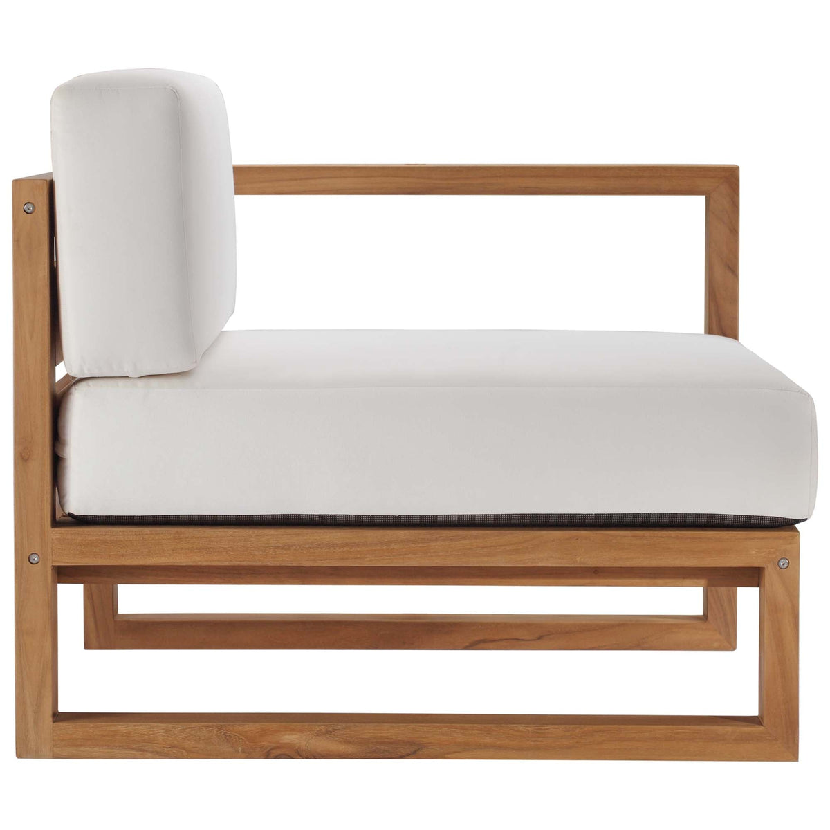 Upland 3-Piece Outdoor Patio Teak Wood Sectional Sofa Set by Modway