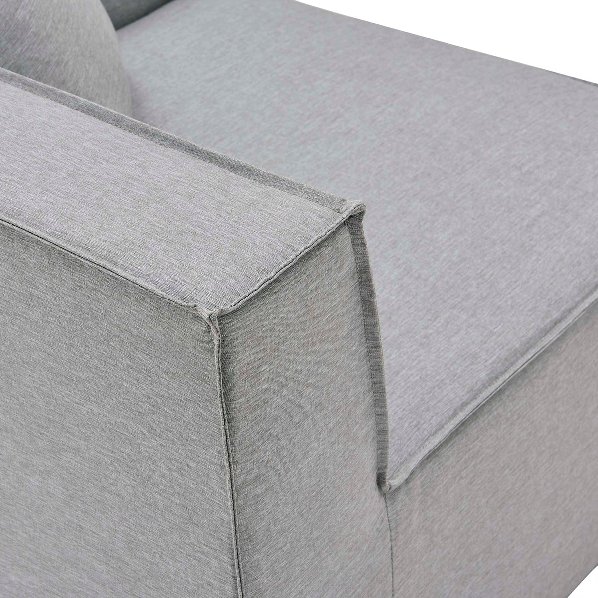 Saybrook 5-Piece Outdoor Patio Upholstered Sectional Sofa by Modway - Gray / Navy / White (EEI-4382)