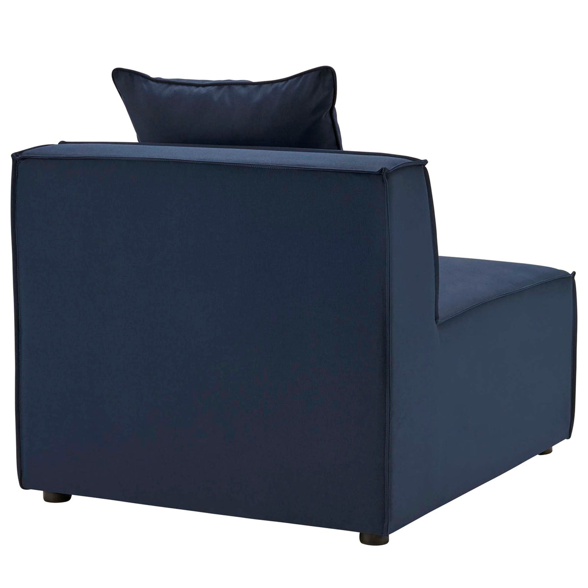 Saybrook 5-Piece Outdoor Patio Upholstered Sectional Sofa by Modway - Gray / Navy / White (EEI-4382)