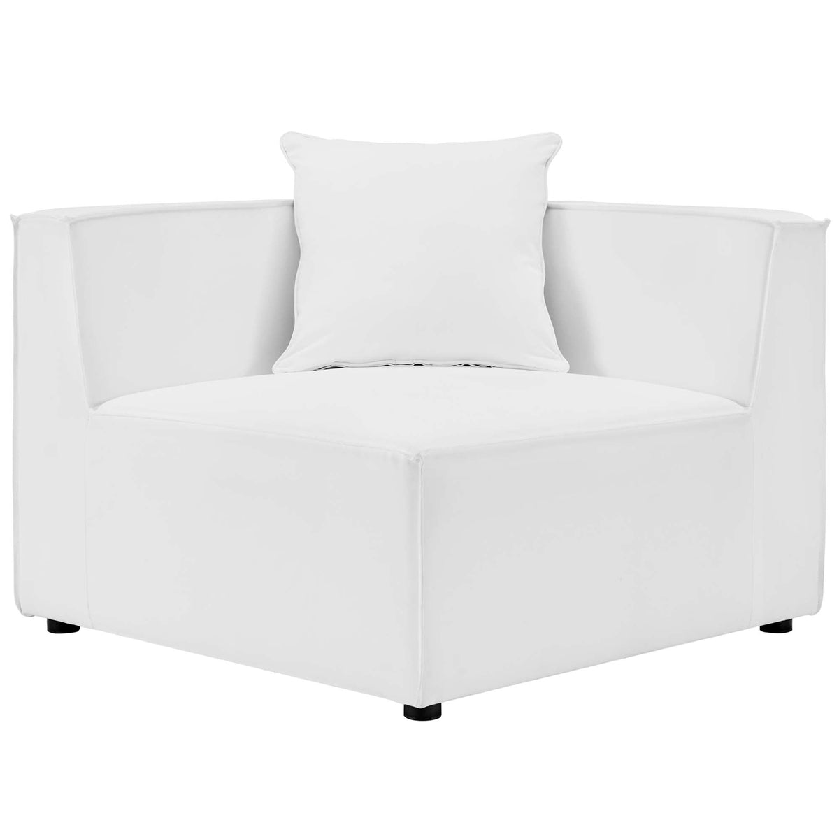 Saybrook 5-Piece Outdoor Patio Upholstered Sectional Sofa by Modway - Gray / Navy / White (EEI-4382)