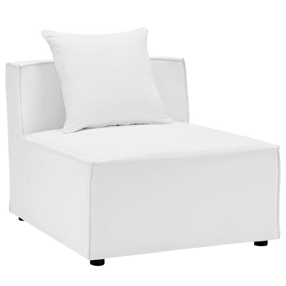 Saybrook 5-Piece Outdoor Patio Upholstered Sectional Sofa by Modway - Gray / Navy / White (EEI-4382)