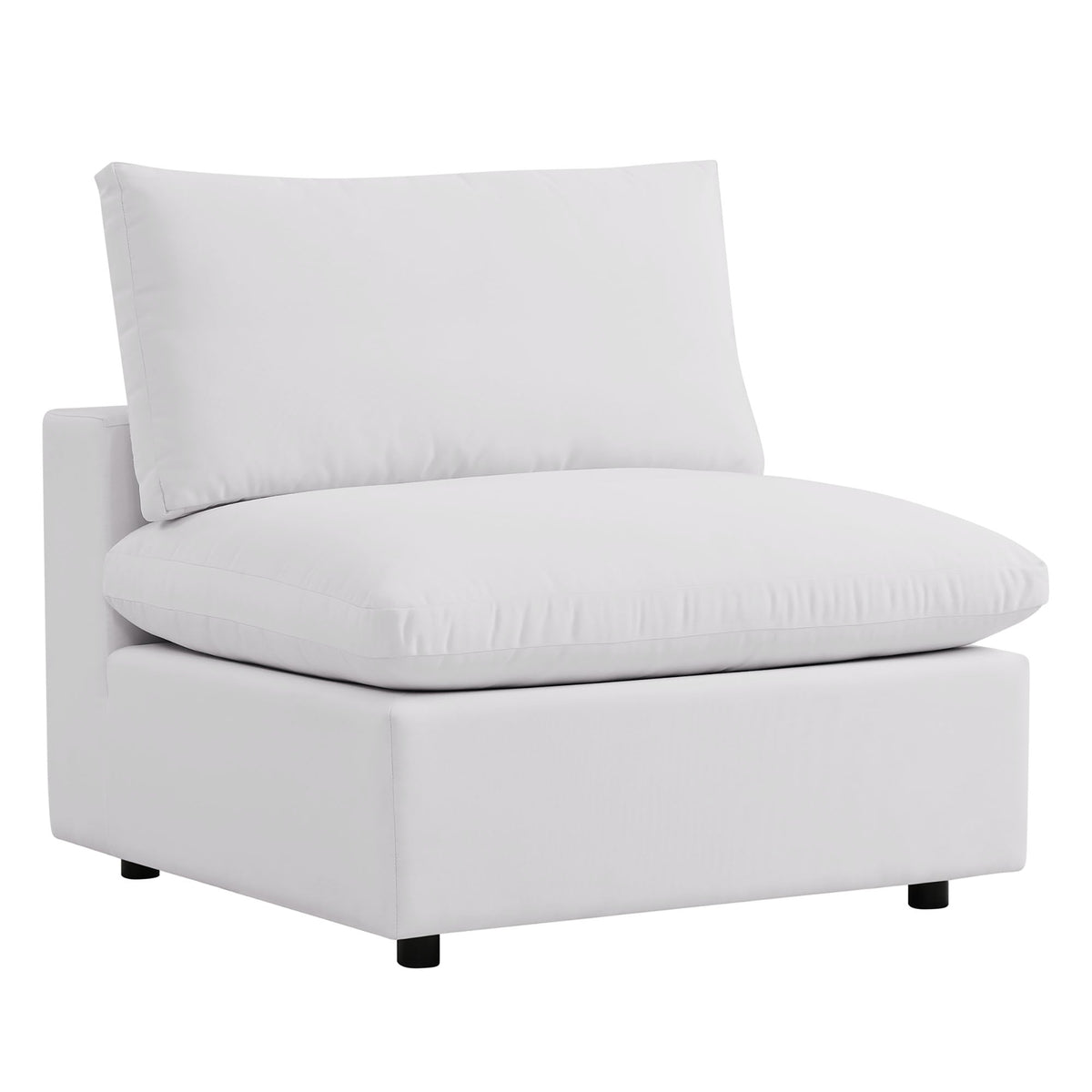 Commix 5-Piece Outdoor Patio Sectional Sofa by Modway - Charcoal / White (EEI-5587)