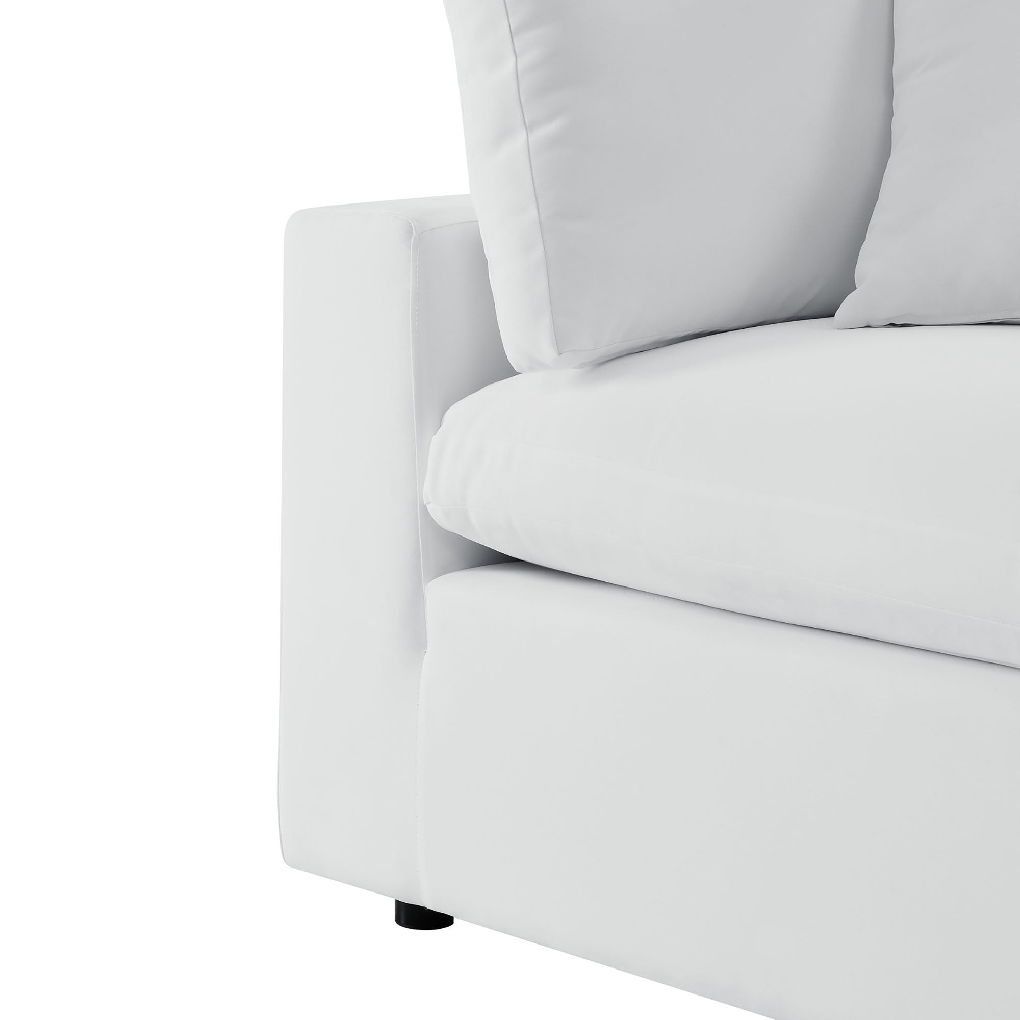 Commix Outdoor Sectional Sofa - 5-Piece Sunbrella® White Collection at Patio Elegance