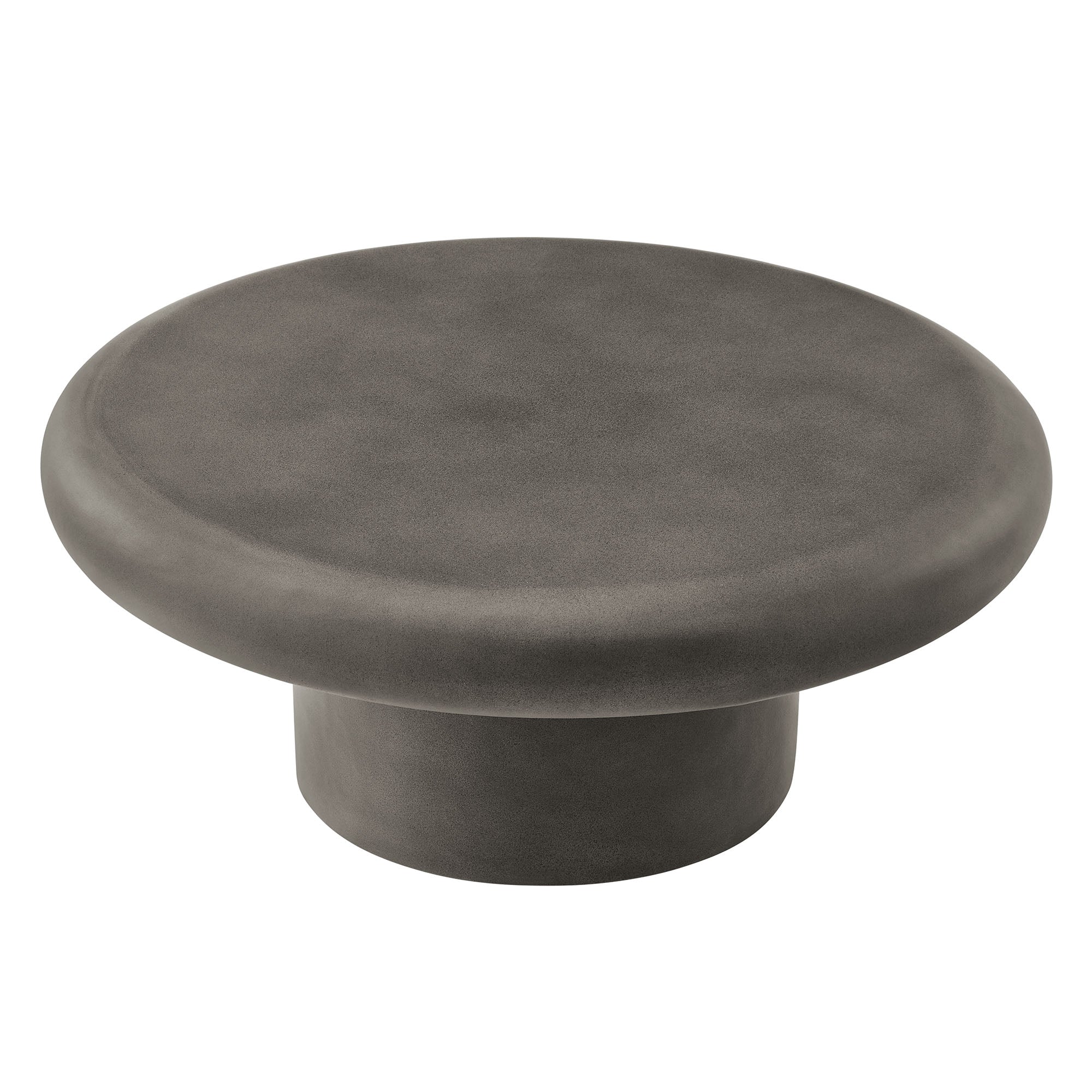 Argos Indoor-Outdoor Patio Concrete Round Coffee Table by Modway