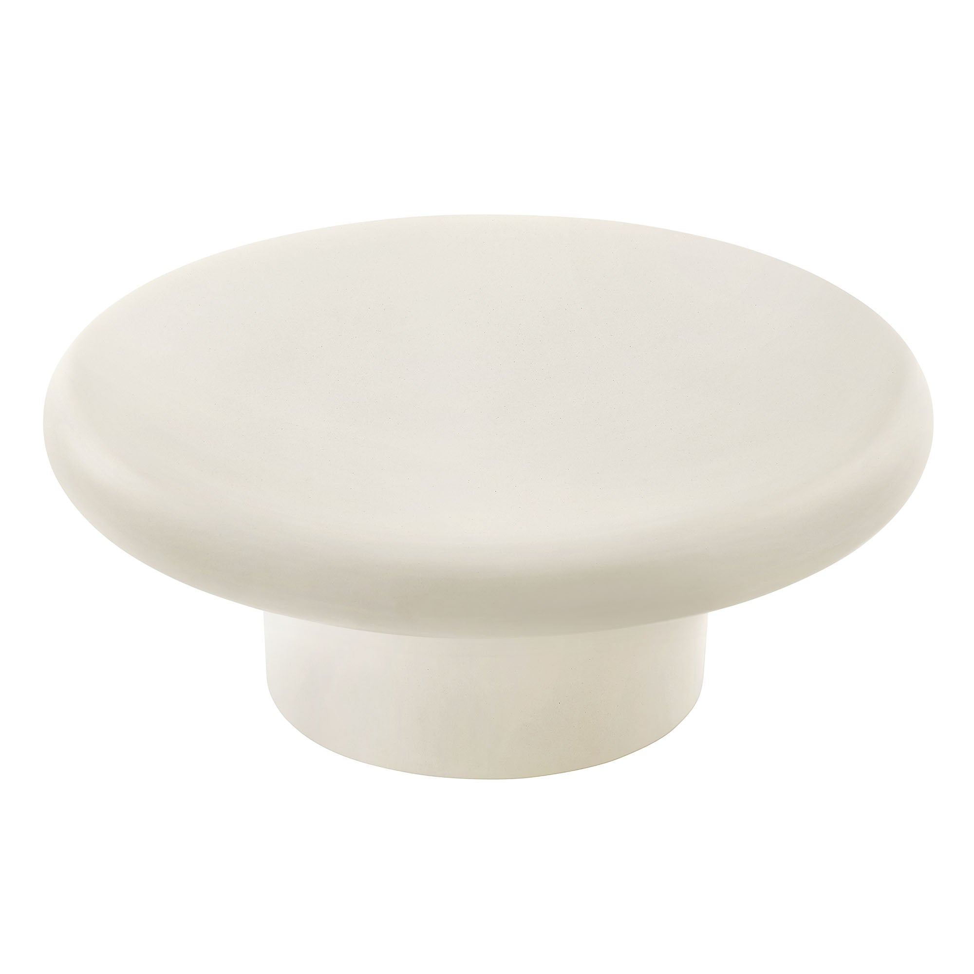 Argos Indoor-Outdoor Patio Concrete Round Coffee Table by Modway