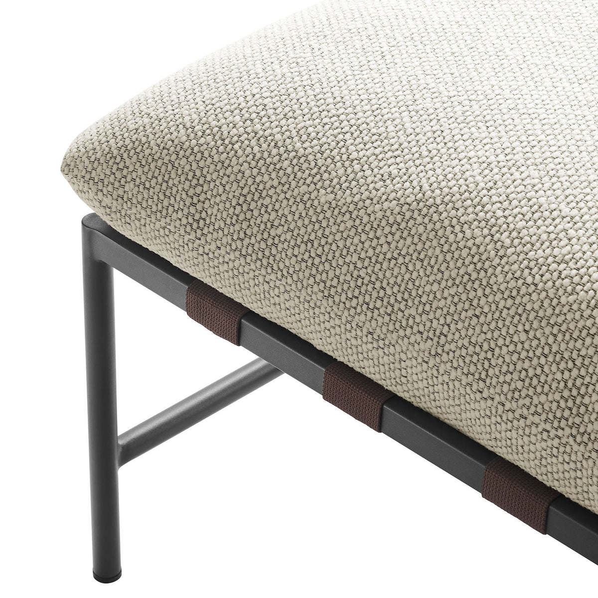 Raya Outdoor Patio Boucle Ottoman by Modway