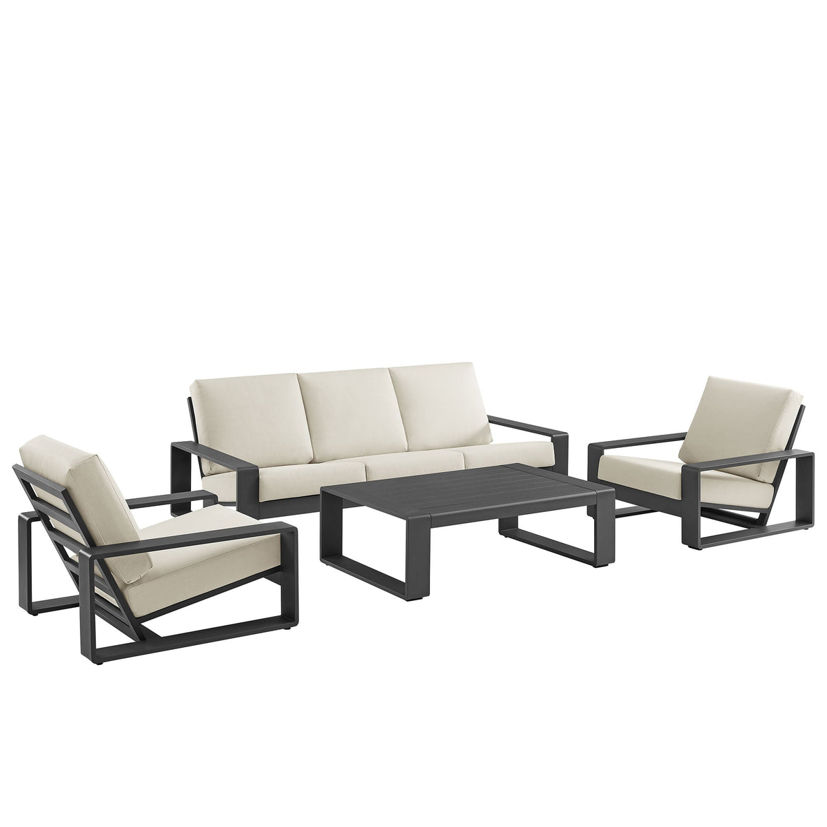 Lirienne 4-Piece Outdoor Patio Aluminum Furniture Set by Modway