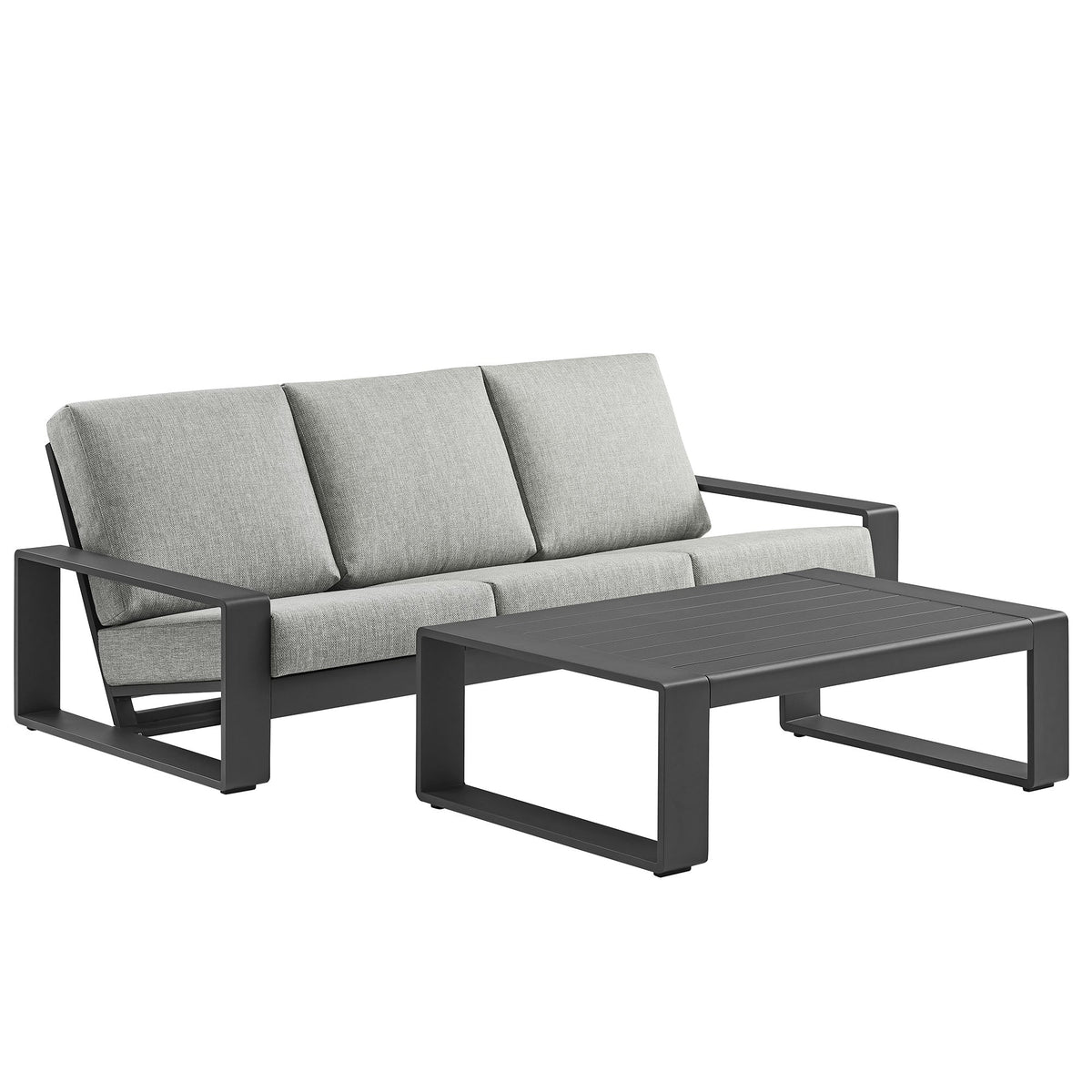 Lirienne 2-Piece Outdoor Patio Aluminum Furniture Set by Modway