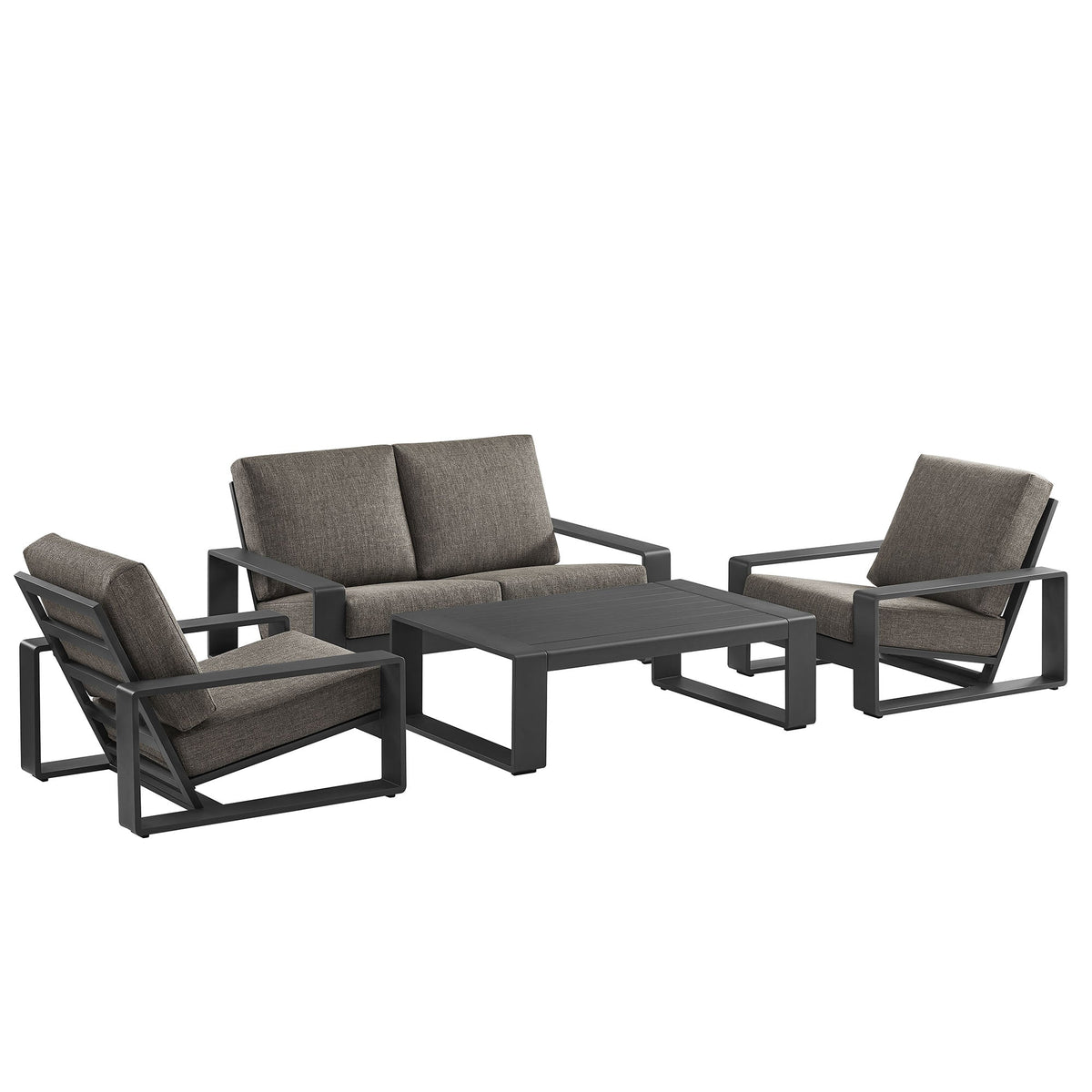 Lirienne 4-Piece Outdoor Patio Aluminum Furniture Set by Modway