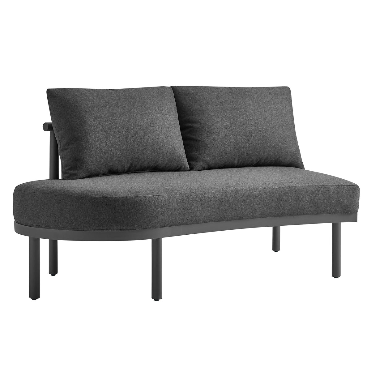 Porta 2 Piece Outdoor Patio Aluminum Modular Sofa by Modway