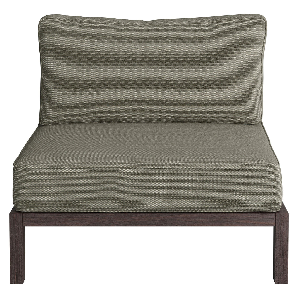 Kona Outdoor Patio Teak Wood Armless Modular Chair by Modway