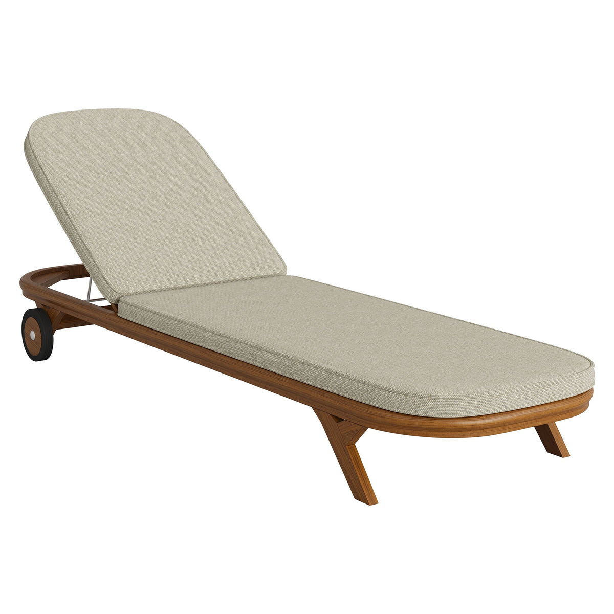 Kona Outdoor Patio Teak Wood Chaise Lounge Chair by Modway