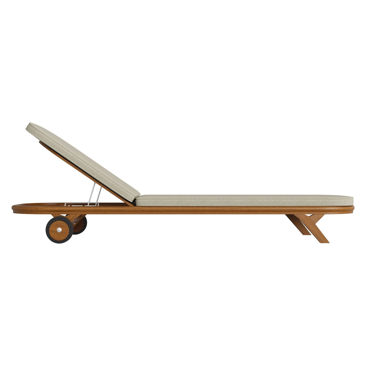 Kona Outdoor Patio Teak Wood Chaise Lounge Chair by Modway