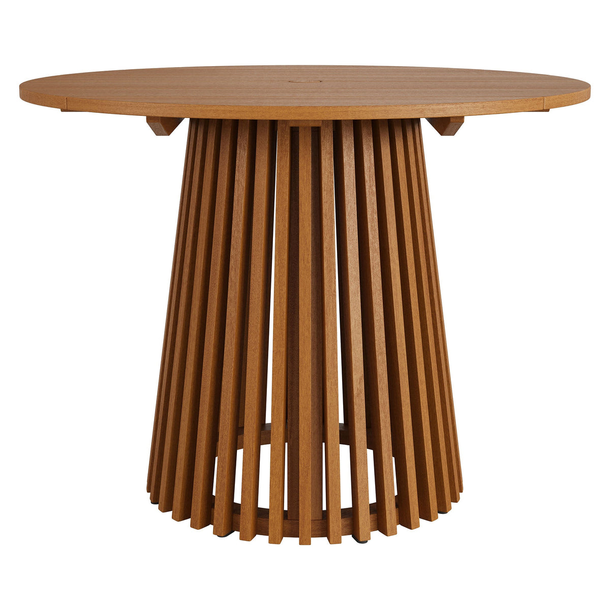 Lane Round Outdoor Patio Teak Wood Dining Table by Modway