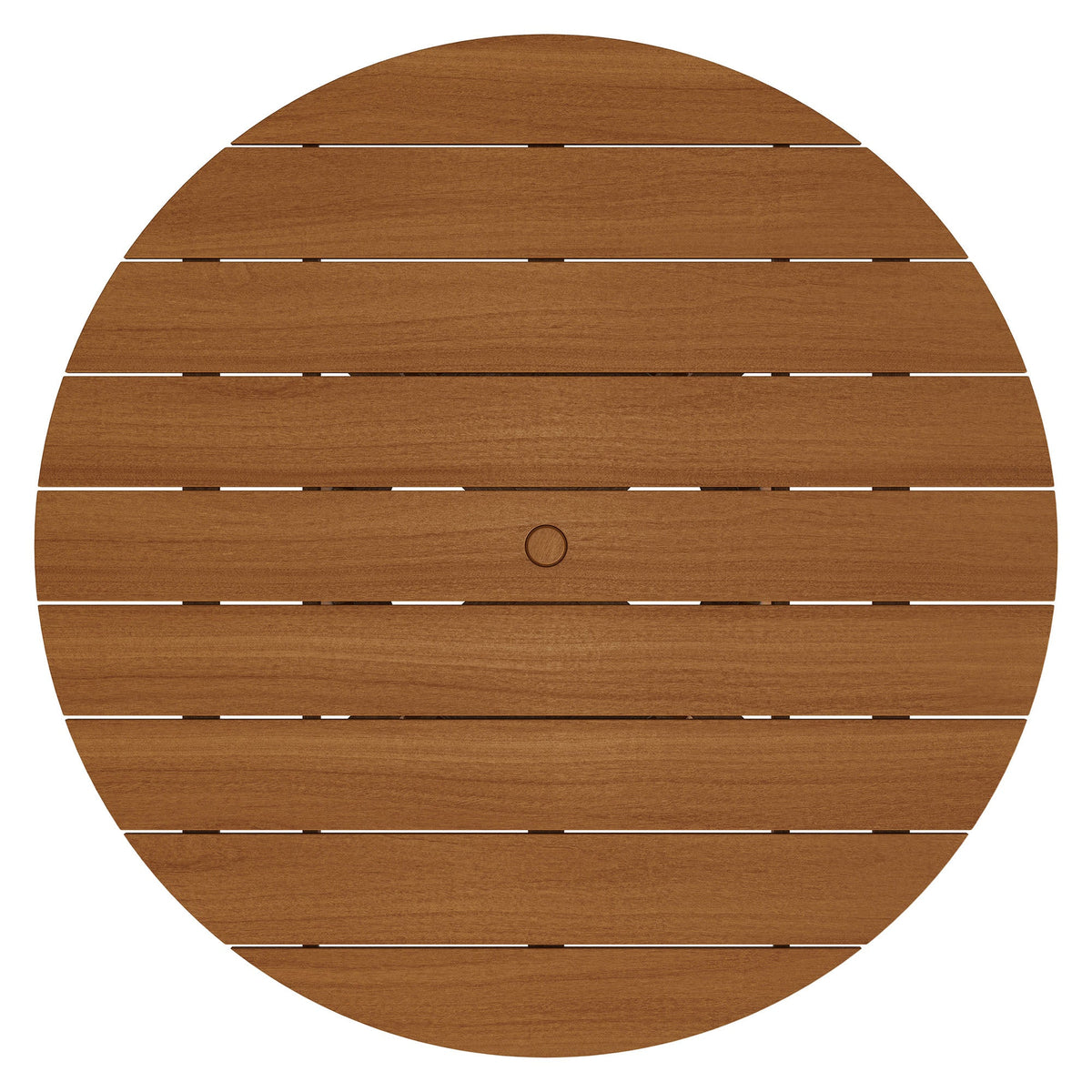 Lane Round Outdoor Patio Teak Wood Dining Table by Modway