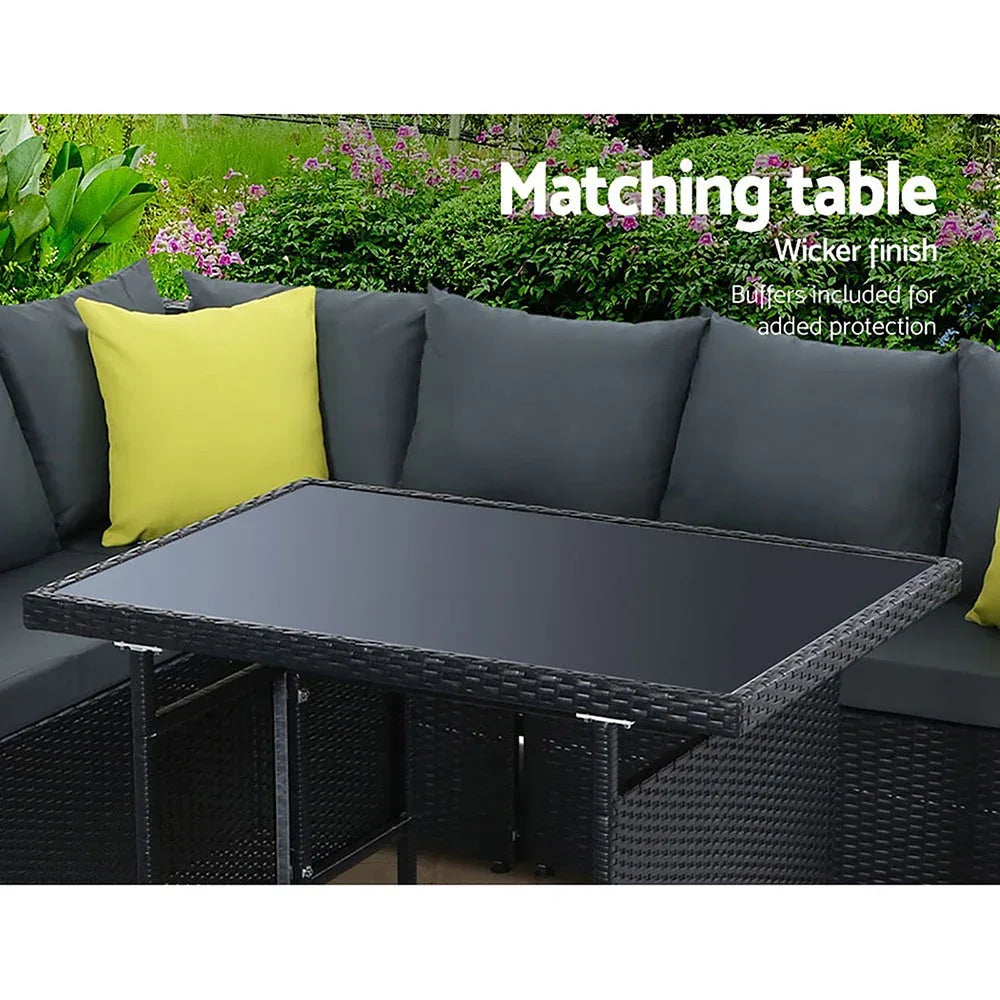 Garden Outdoor Furniture Patio Set Dining Sofa Table Chair Lounge
