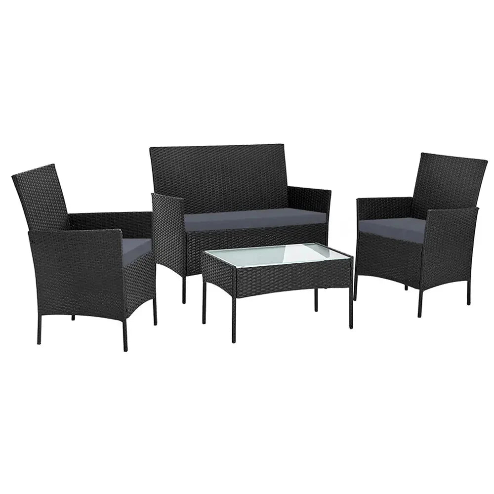 Garden Garden Furniture Outdoor Lounge Setting Wicker Sofa Patio