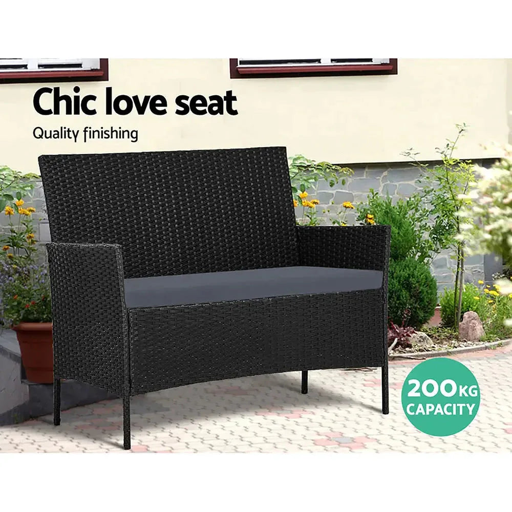 Garden Garden Furniture Outdoor Lounge Setting Wicker Sofa Patio