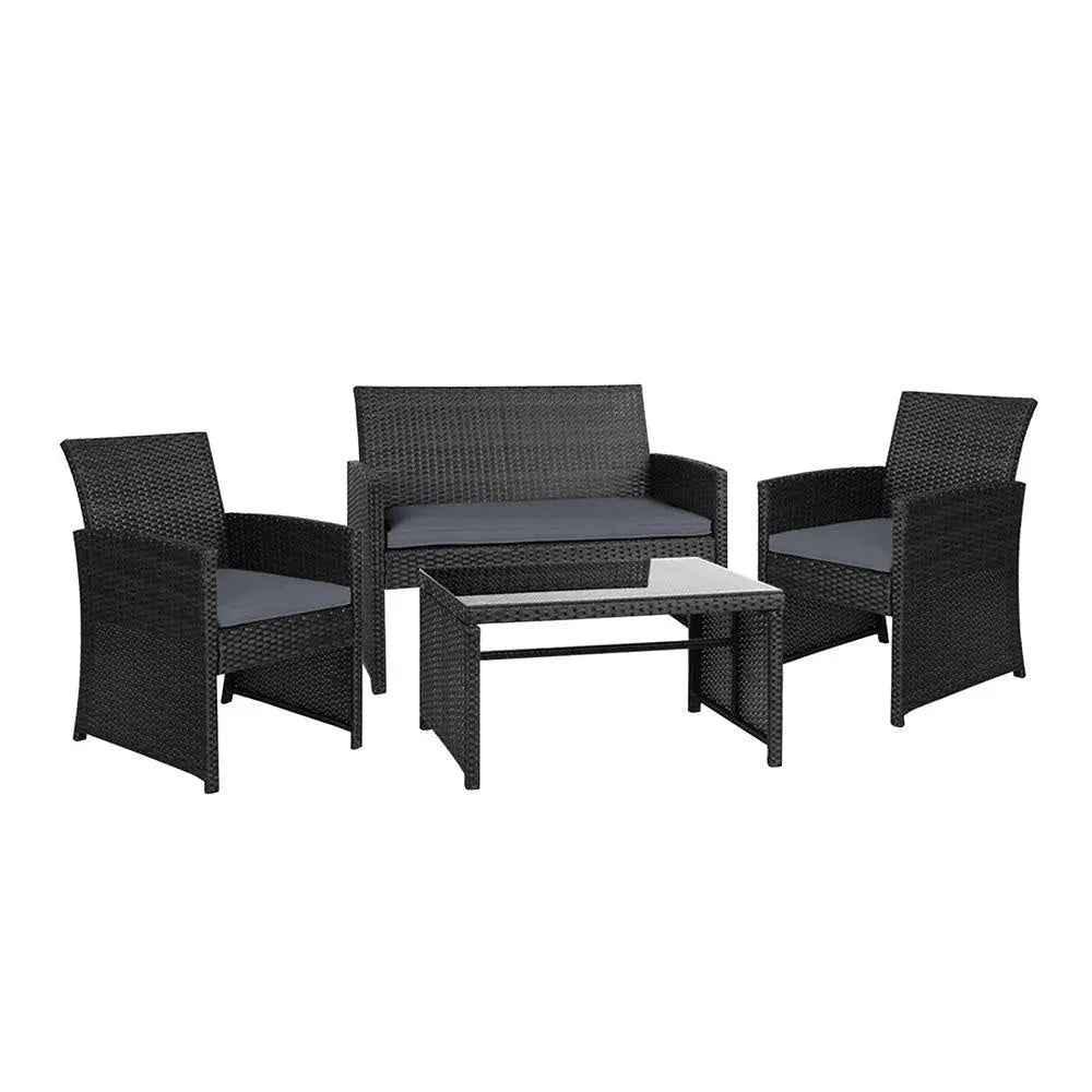 Garden Garden Furniture Outdoor Lounge Setting Wicker Sofa Set