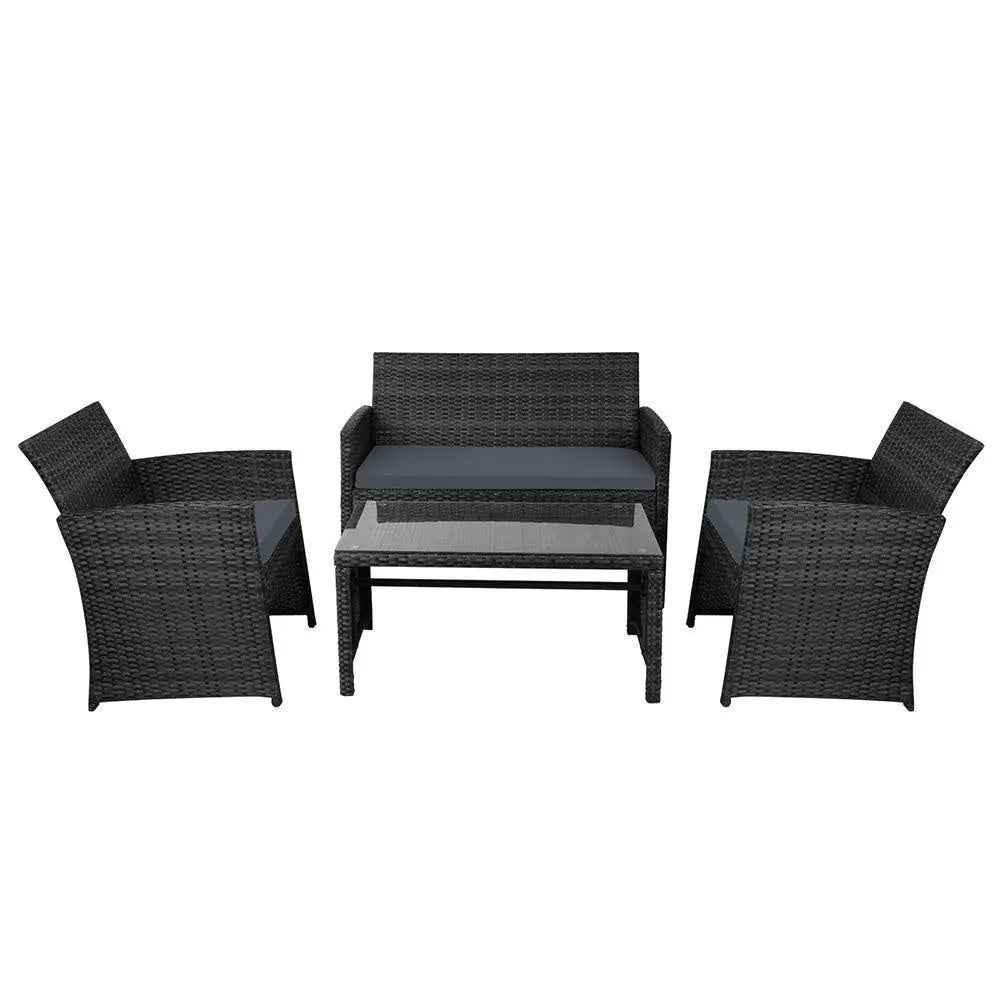 Garden Garden Furniture Outdoor Lounge Setting Wicker Sofa Set