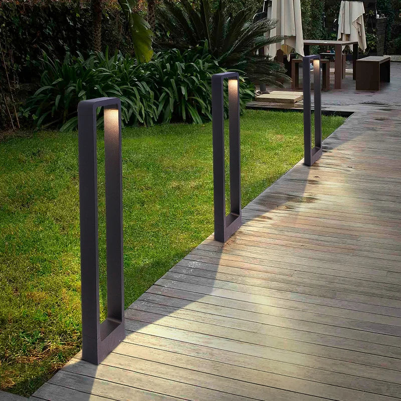 DecorBites™ 7W LED Aluminum Garden Bollard Light for Outdoor Landscape Courtyards