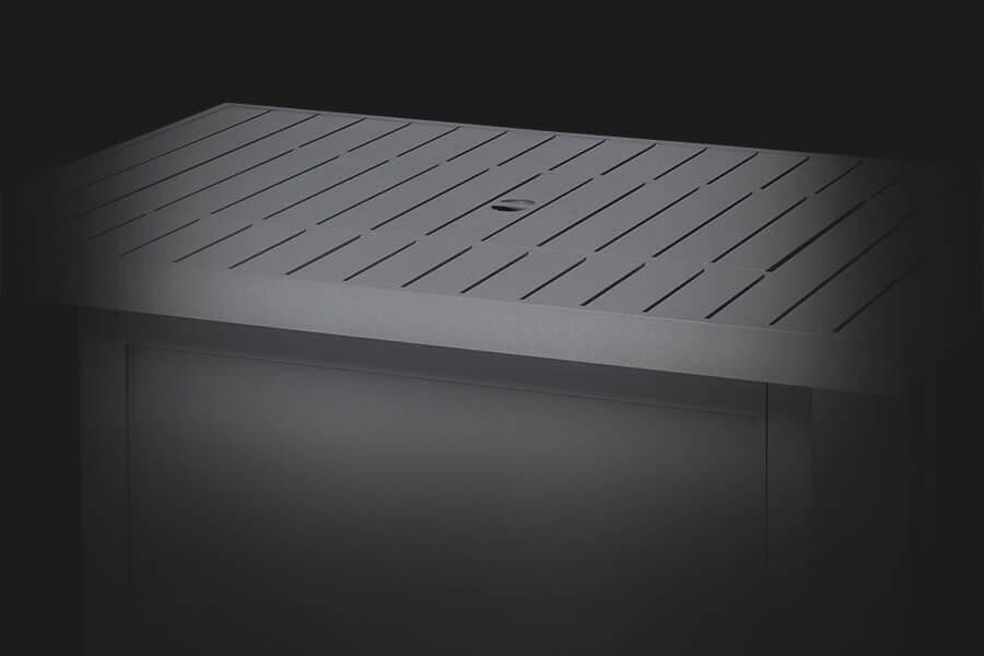 Patioflame Table - Patio Elegance Hamptons Rectangle Fire Table