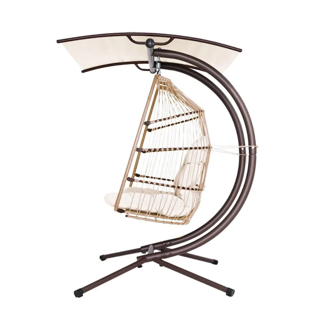Garden Outdoor Furniture Lounge Hanging Swing Chair Egg Hammock Stand