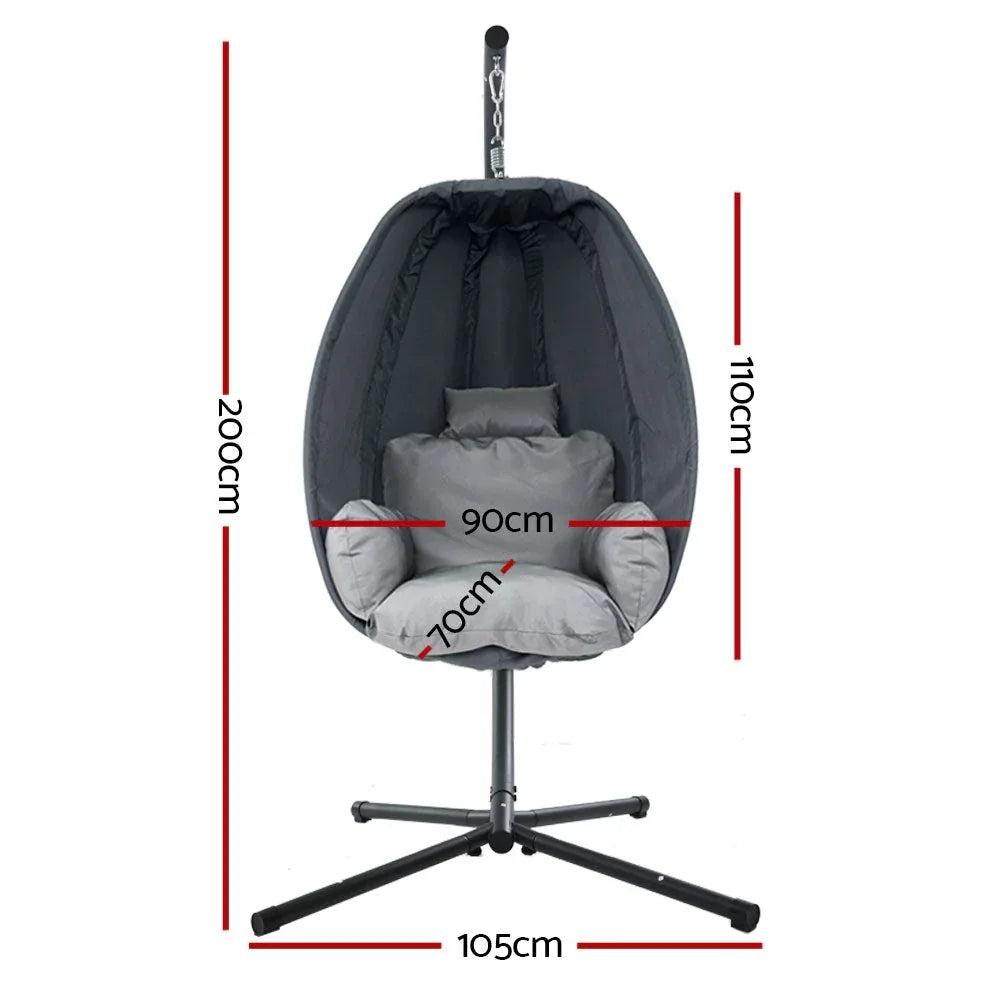 Gardeon Outdoor Furniture Egg Hammock Hanging Swing Chair Pod Lounge