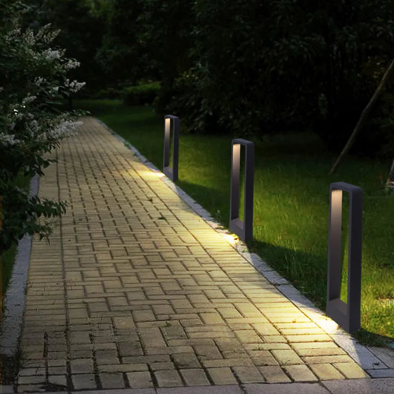 DecorBites™ 7W LED Aluminum Garden Bollard Light for Outdoor Landscape Courtyards