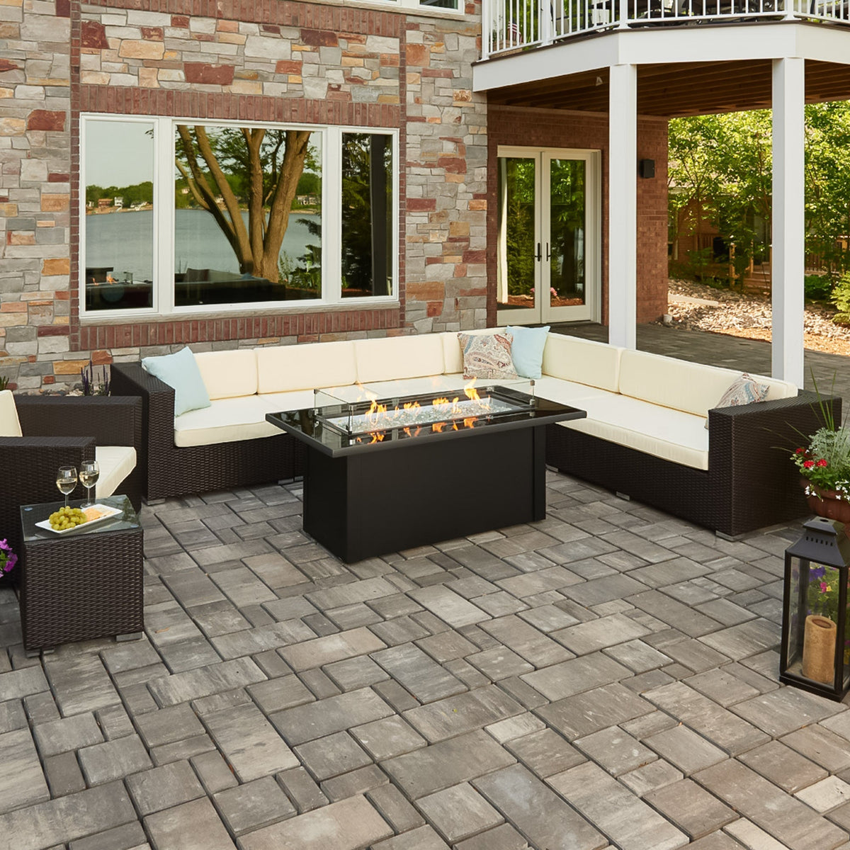 Monte Carlo Linear Gas Fire Pit Table