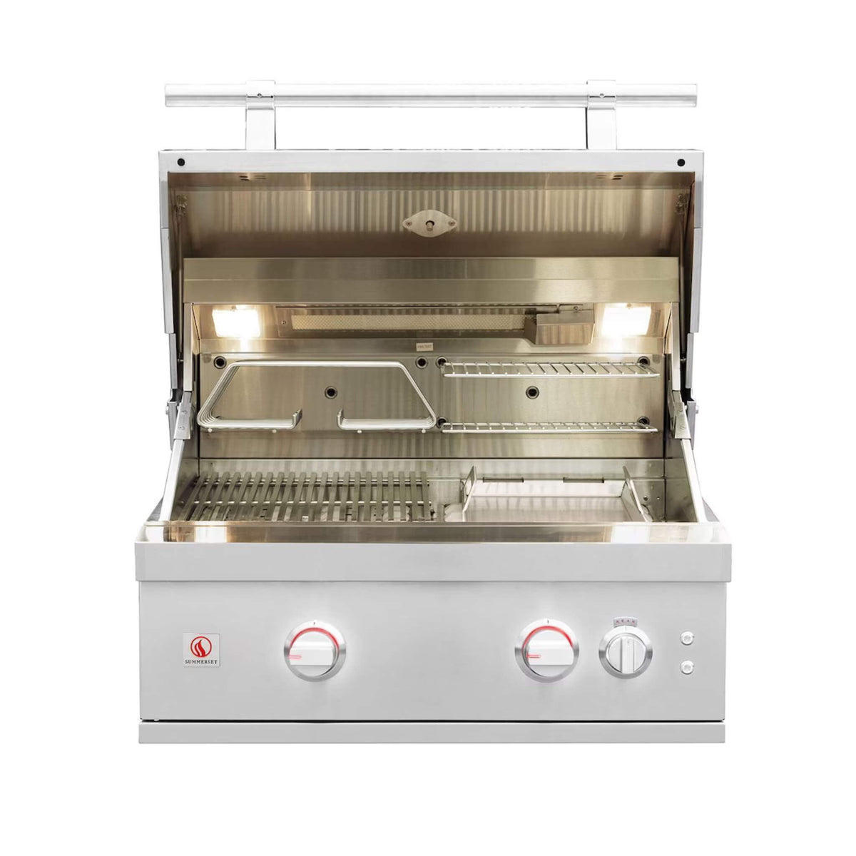 Summerset Quest Grill With Rear Infrared Burner, Rotisserie Kit, & Drop-In Griddle Plate