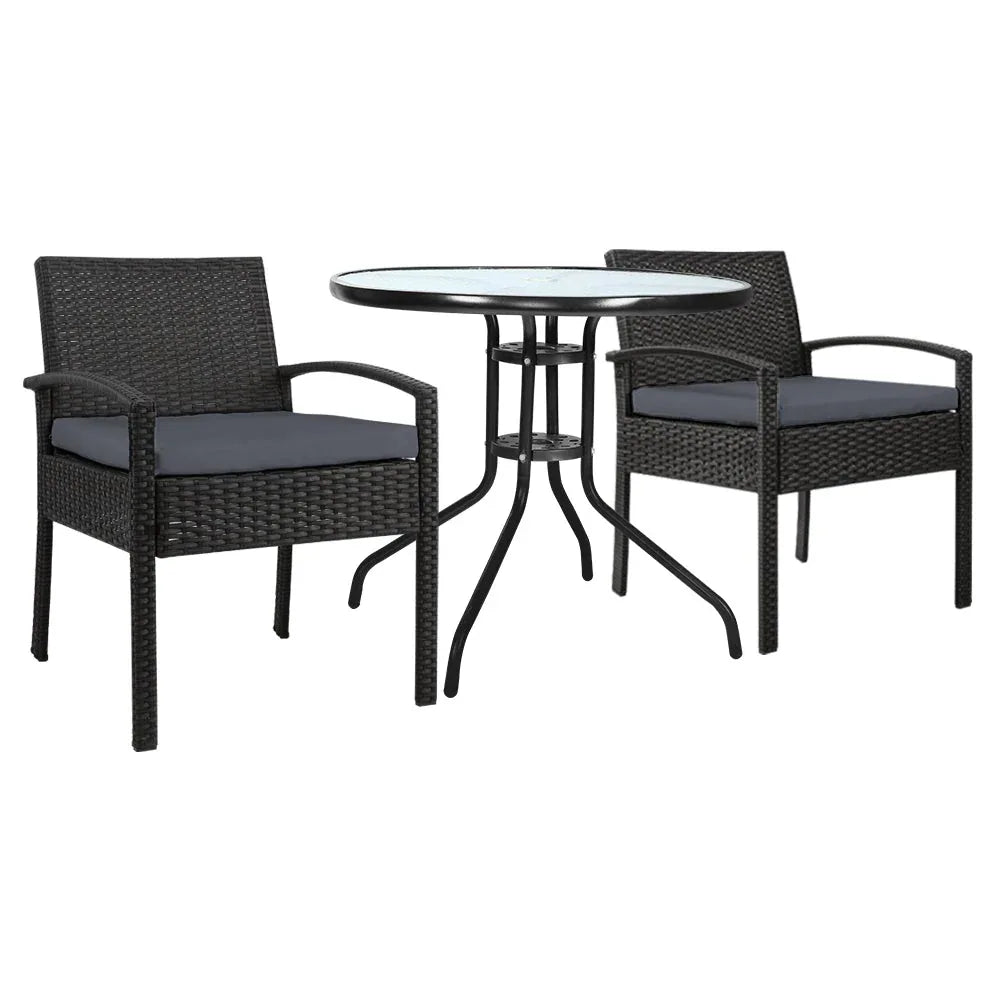 Garden Outdoor Furniture Dining Chairs Wicker Garden Patio Cushion