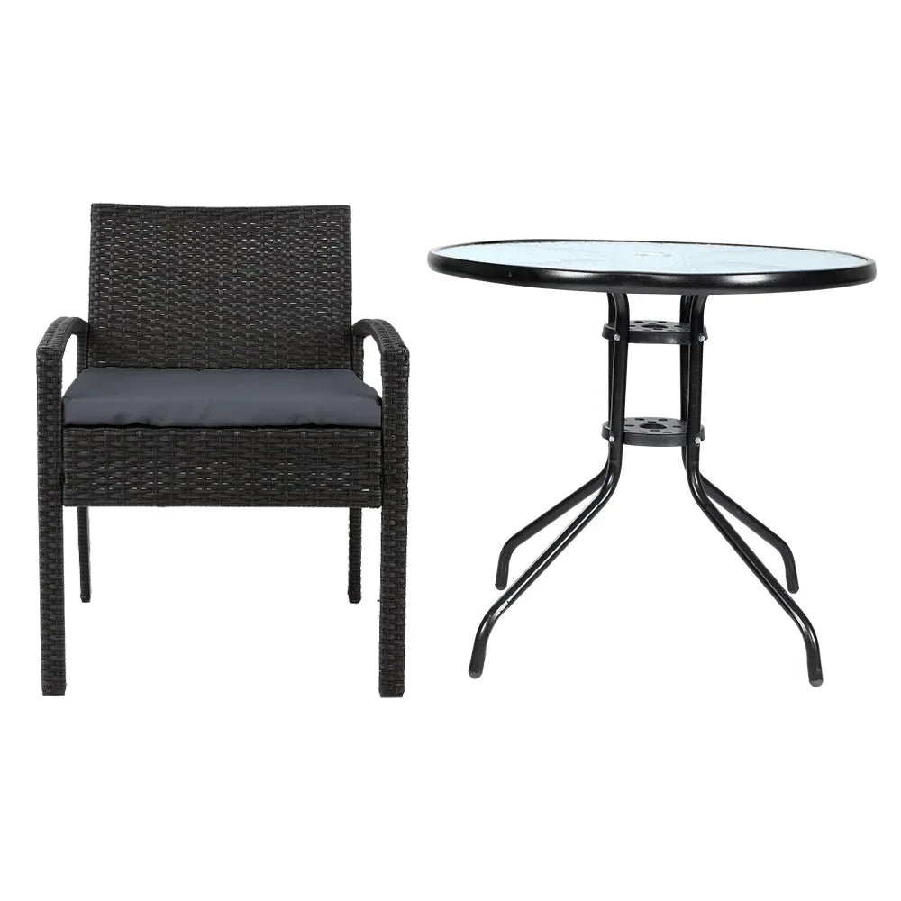 Garden Outdoor Furniture Dining Chairs Wicker Garden Patio Cushion