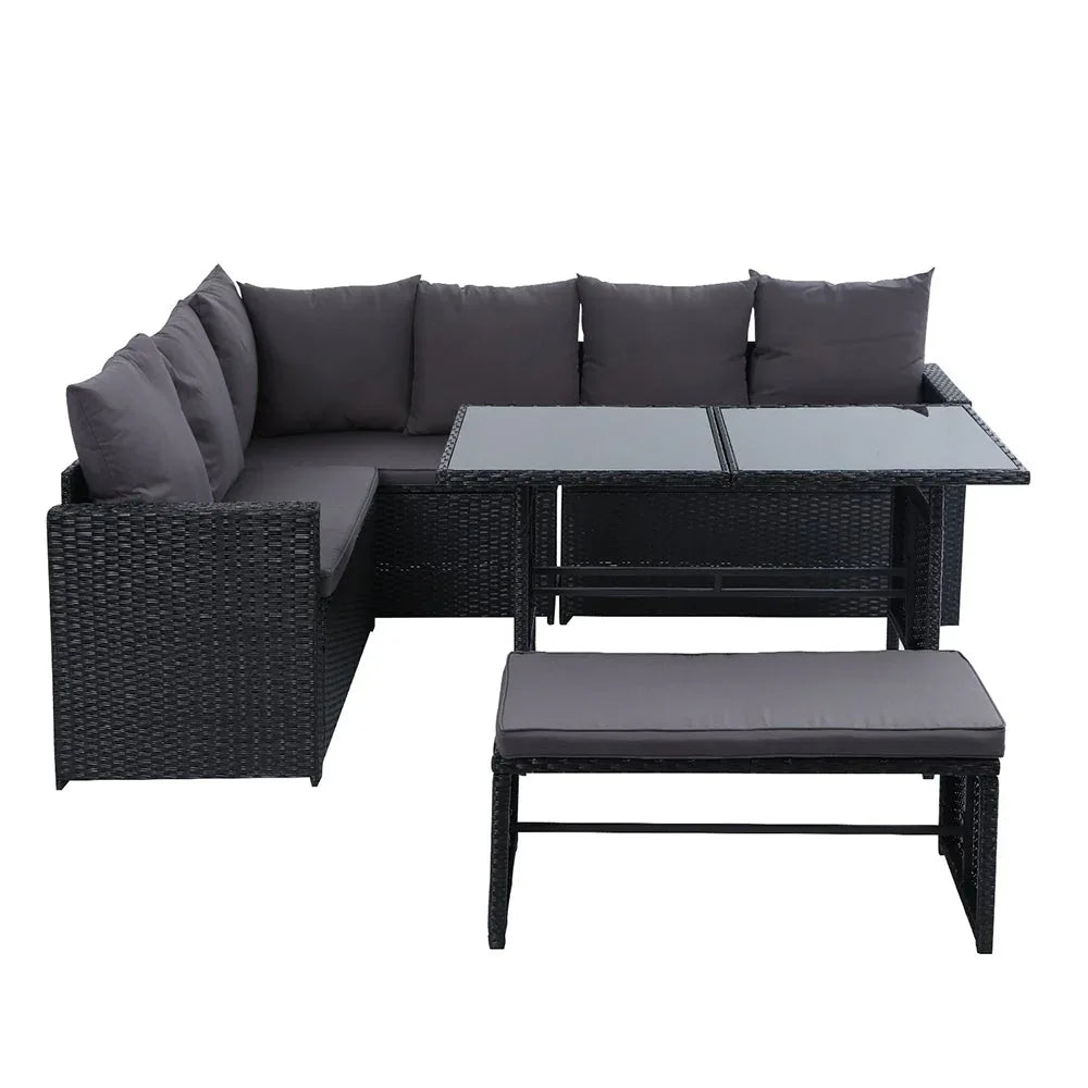 Gardeon Outdoor Furniture Dining Setting Sofa Set Wicker 8 Seater