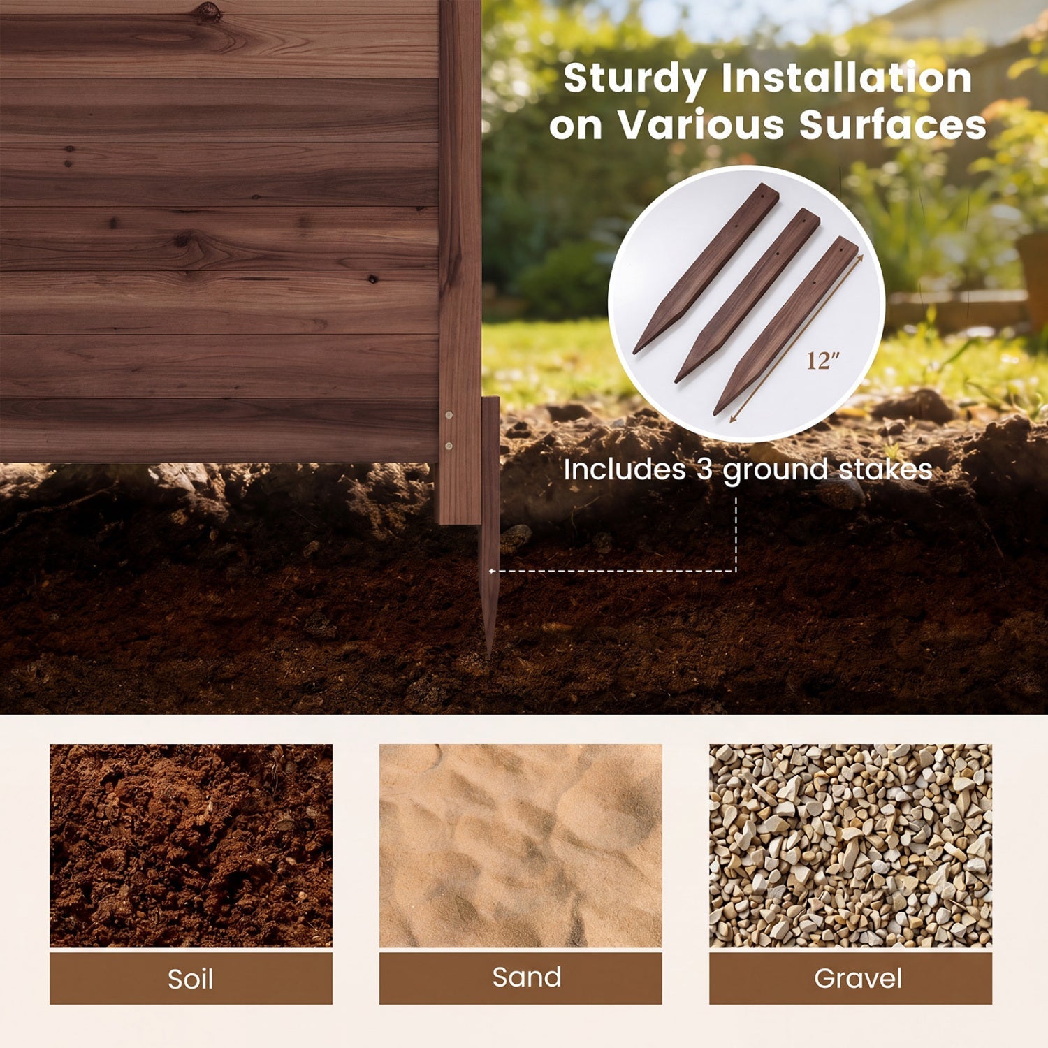 3-Panel Outdoor Privacy Fence for AC Units & Equipment