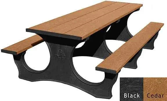 Polly Tuff ADA-Friendly Picnic Table – Durable 8 Ft Easy Access Outdoor Seating