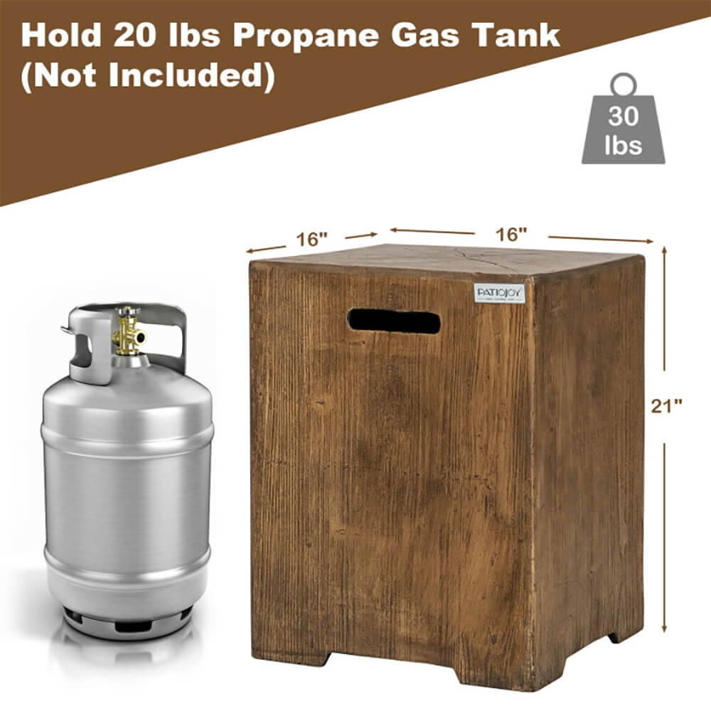 Premium 16" Outdoor Hideaway Table Cover For Standard 20 LBS Propane Tank (SAK73142)