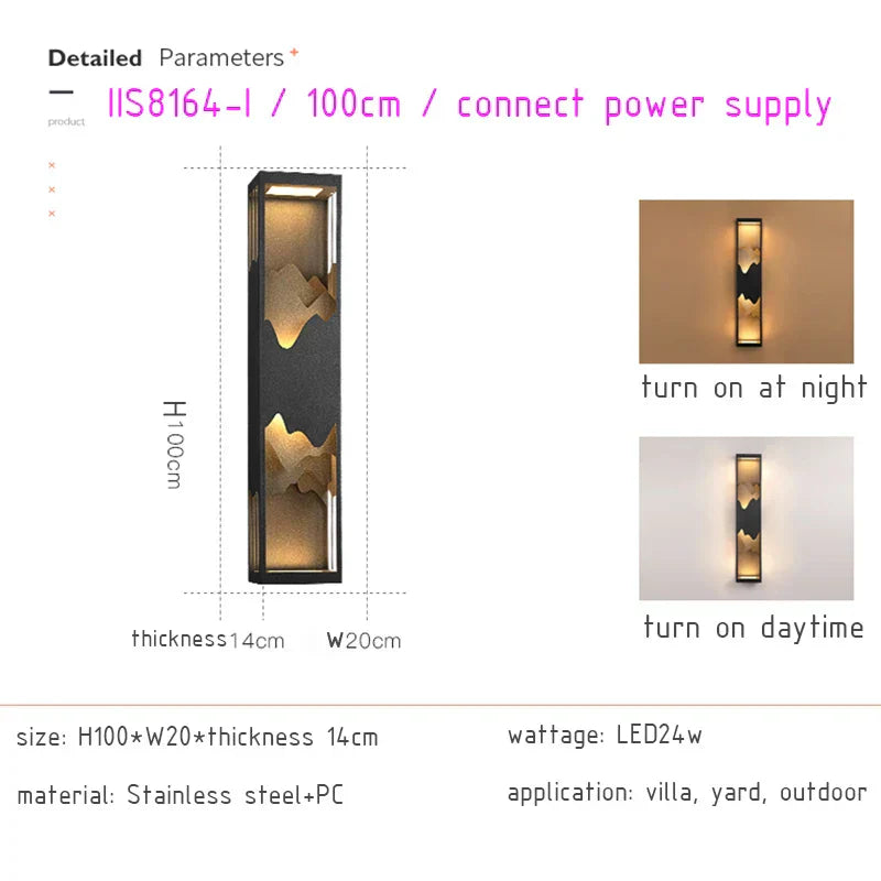 DecorBites™ LED Outdoor Wall Lamp for Garden Courtyard Street Lighting